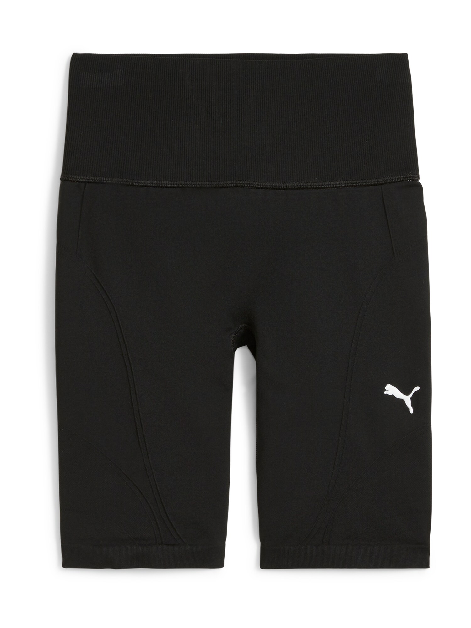 PUMA Pantaloni sport  negru / alb