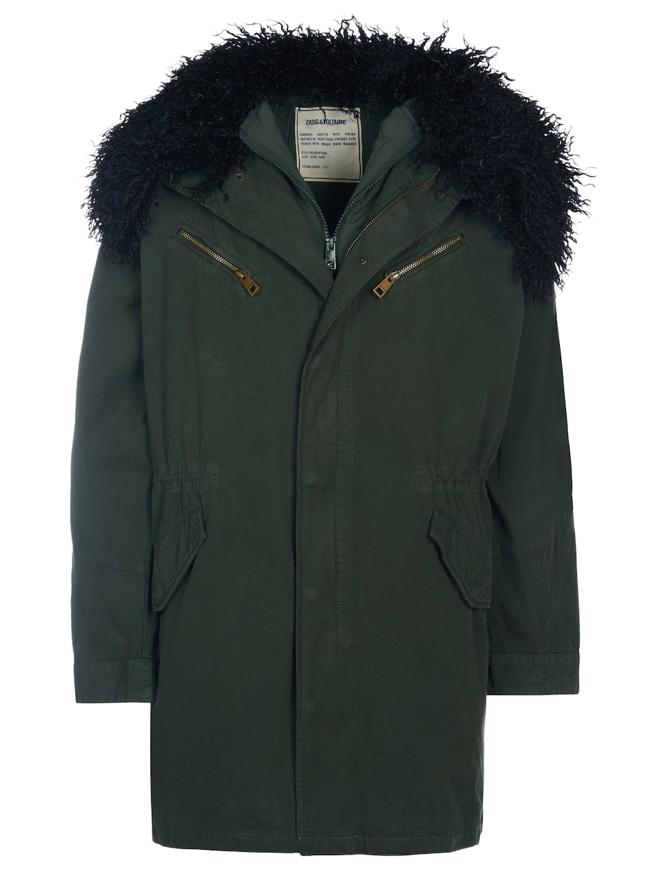 Övergångsparkas 'Zadig & Voltaire KIDEA Parka Khaki'