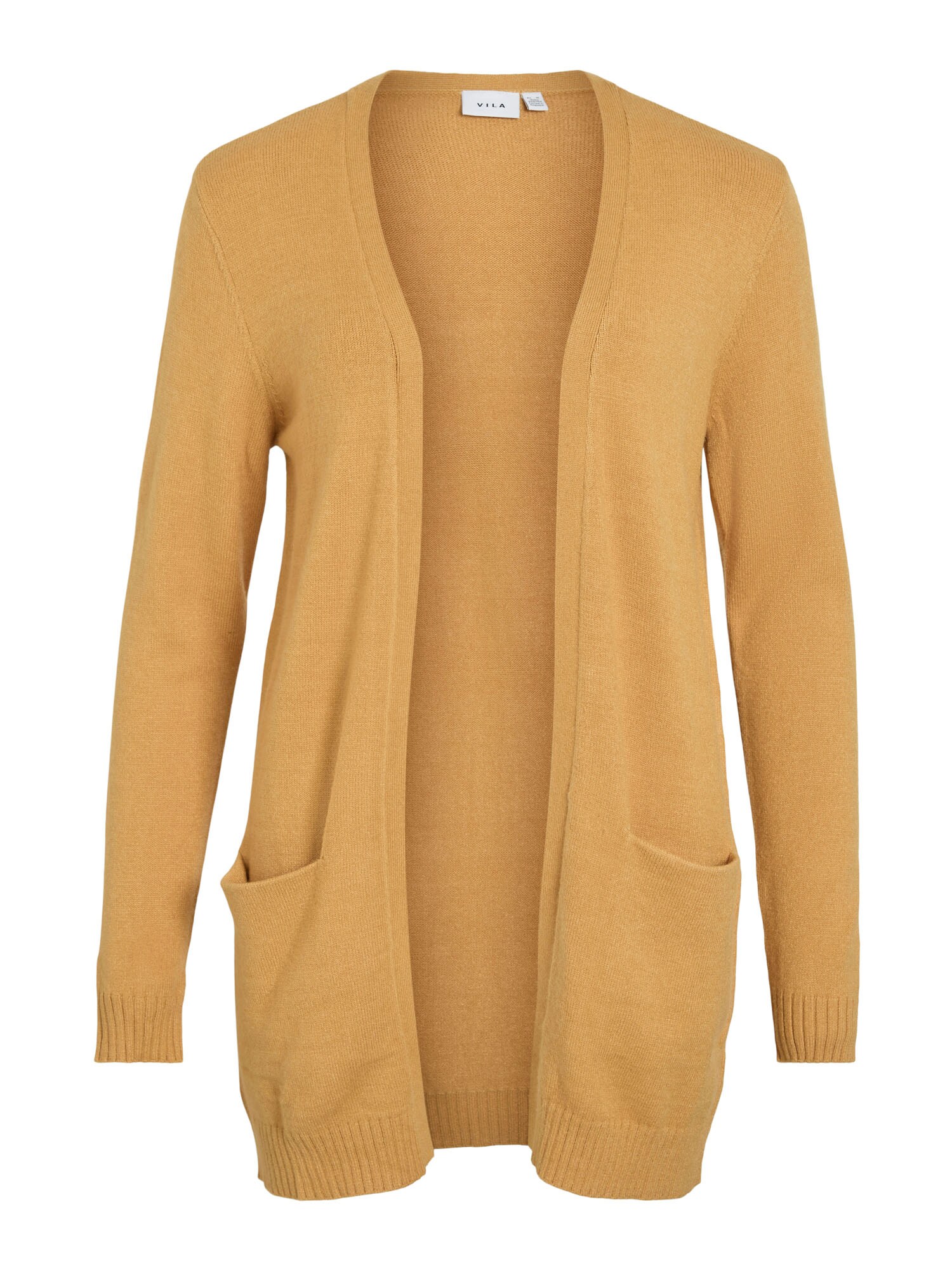 VILA Geacă tricotată VIRil  galben auriu