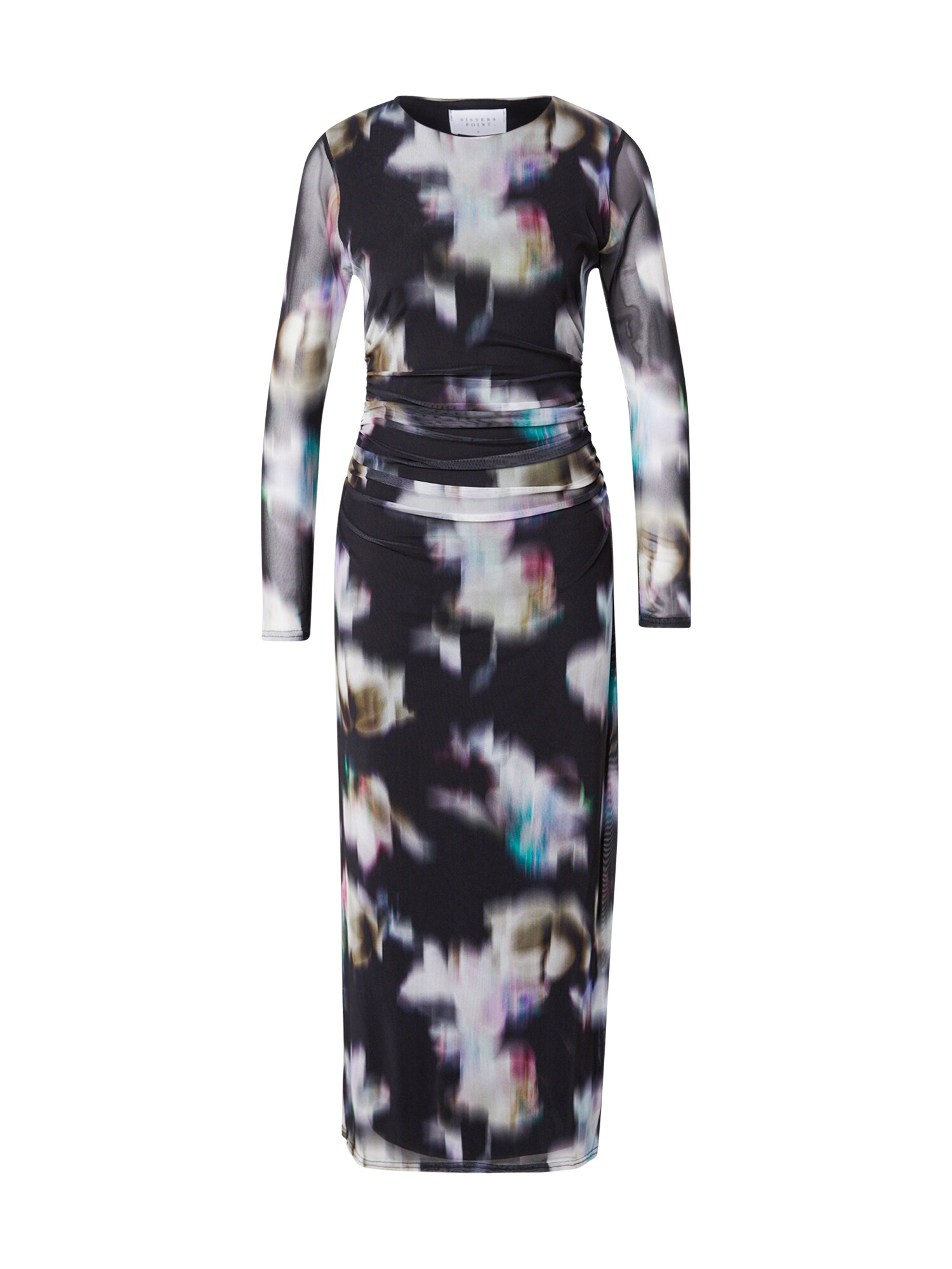 SISTERS POINT Rochie ESME  verde smarald / roz / negru / alb