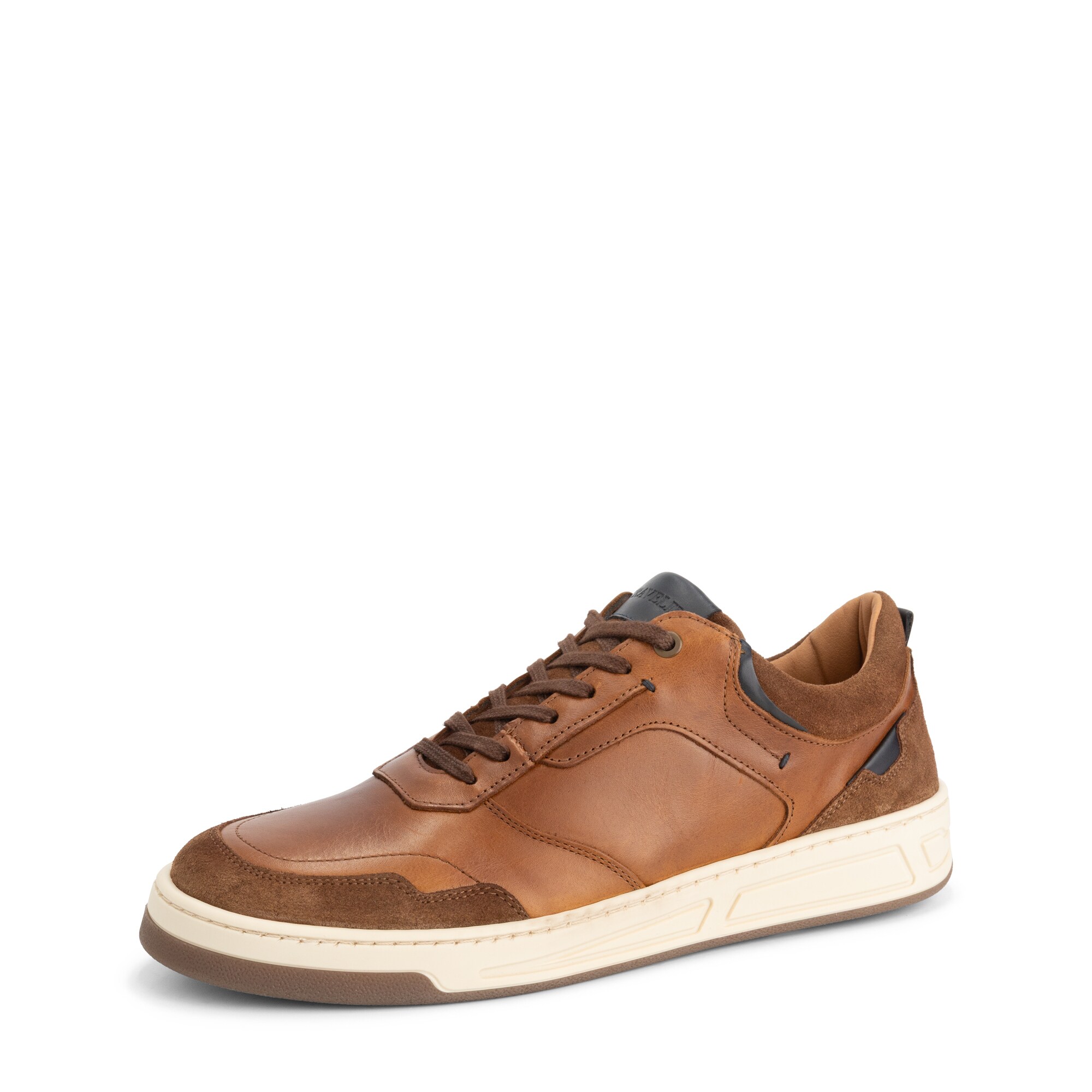 Travelin Sneakers Laag 'Darley' Marine / Bruin / Cognac
