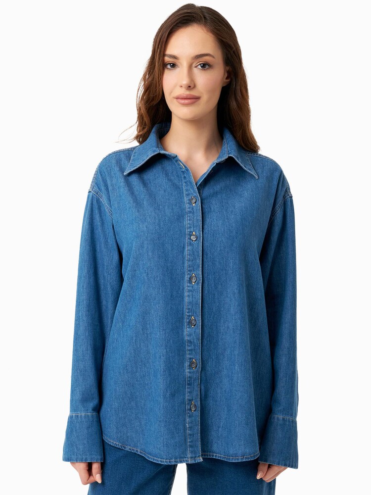 Organication Shirt Damen Größe XS royalblau