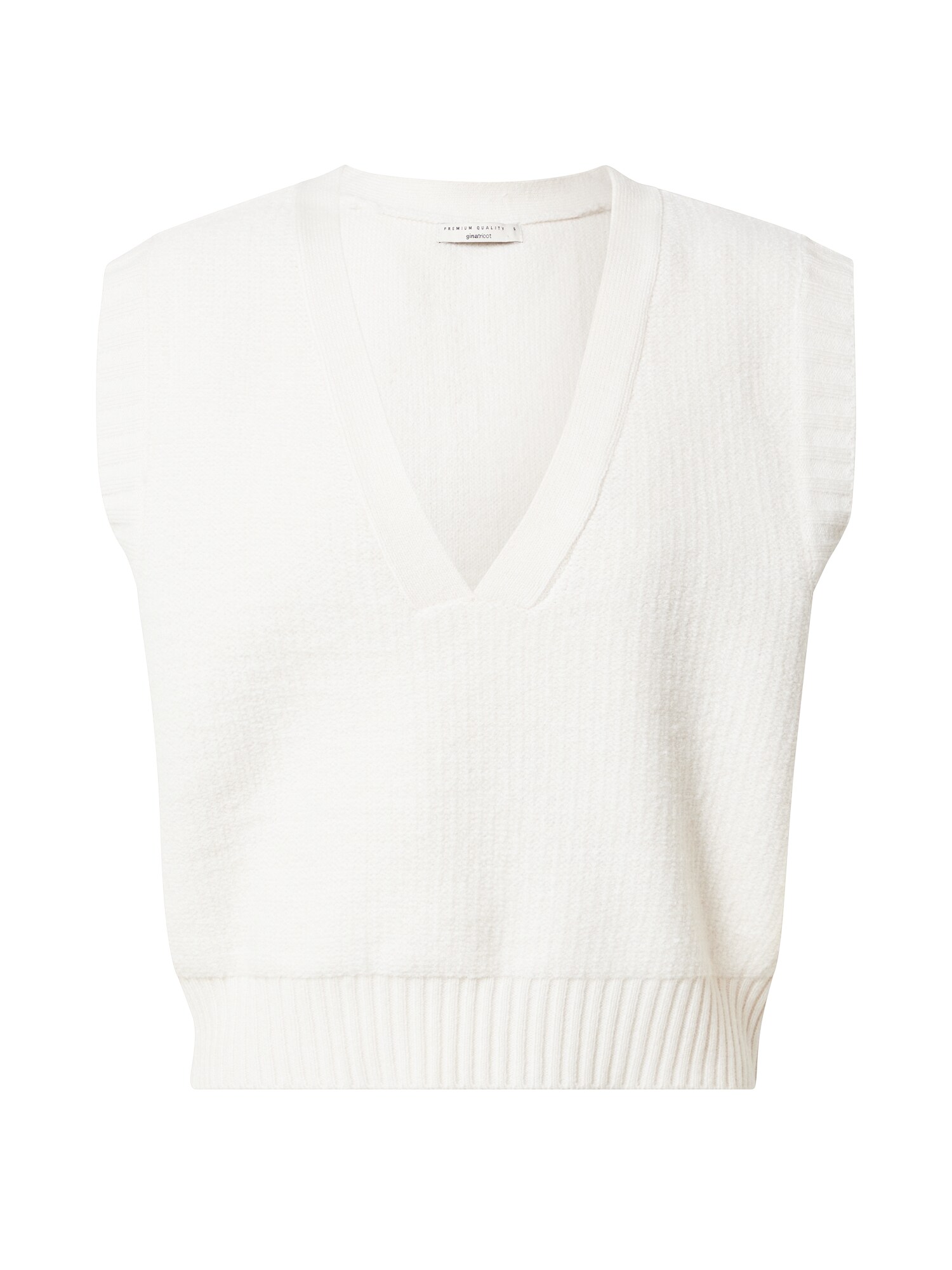 Gina Tricot Megztinis 'Abigail'  balta