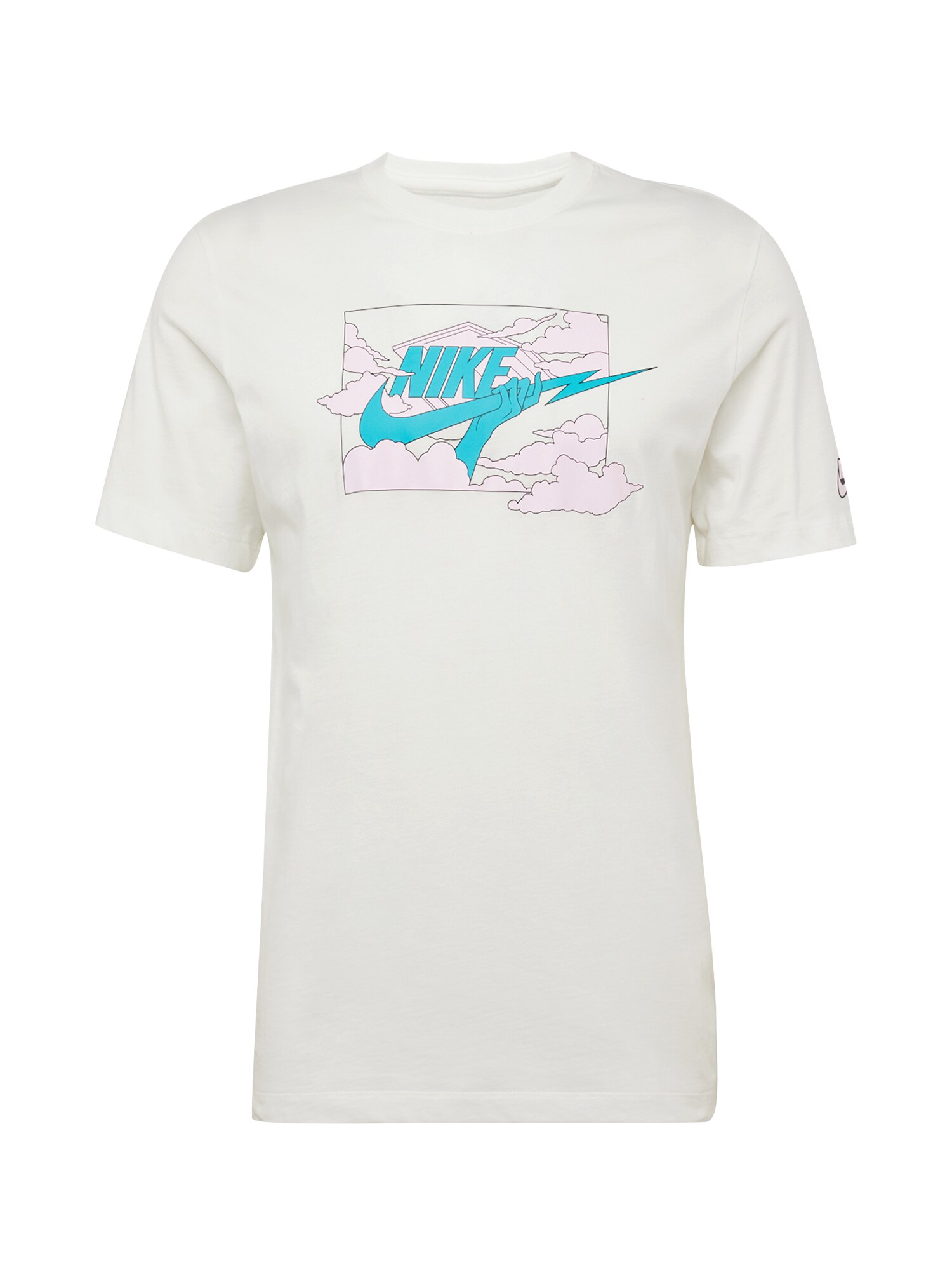 Nike Sportswear Tričko 'CLUB'  krémová / svetlomodrá / ružová