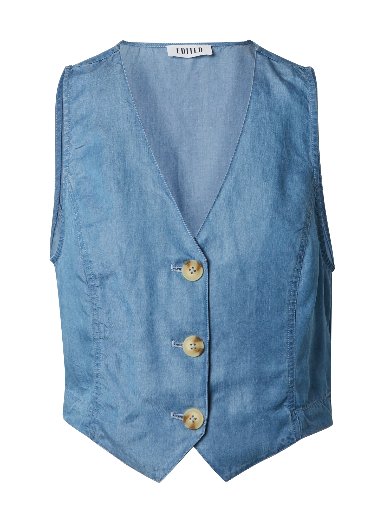 EDITED Vesta 'Nakita' modrá denim