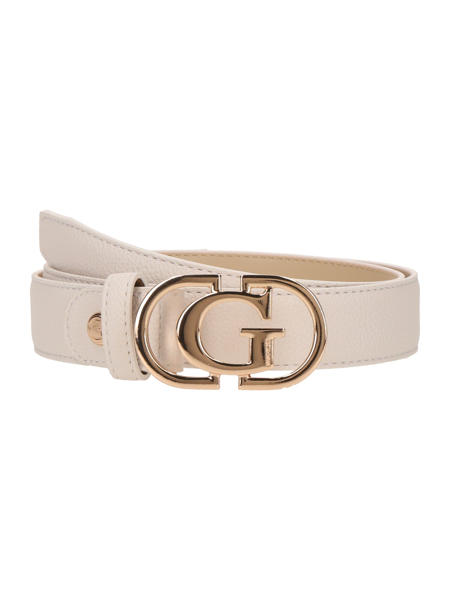 GUESS Curea CALEBRA  auriu / alb lână