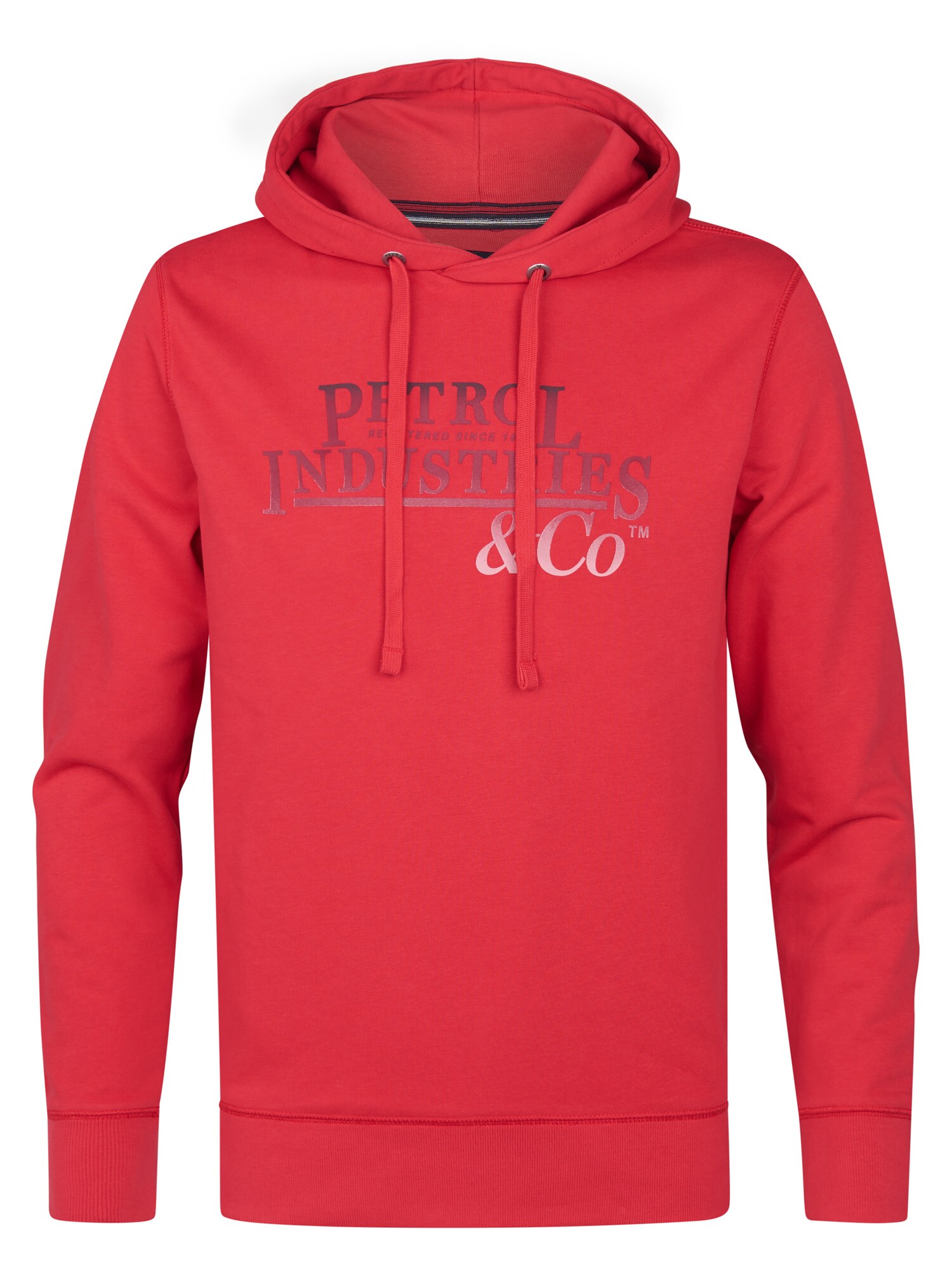 Petrol Industries Sudadera  gris / rojo