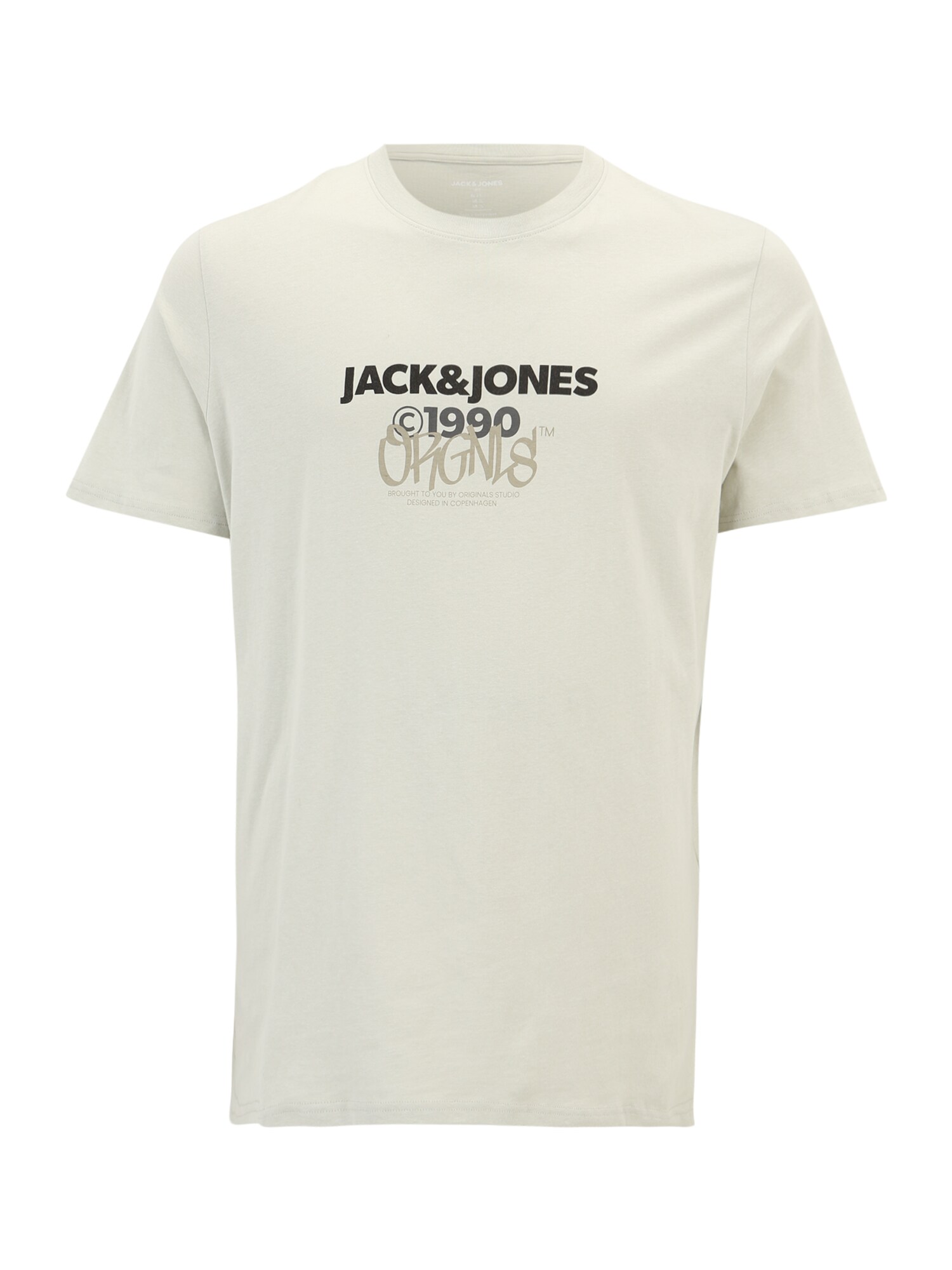 Jack & Jones Plus Tričko 'JORBUSHWICK'  sivá / svetlosivá / čierna