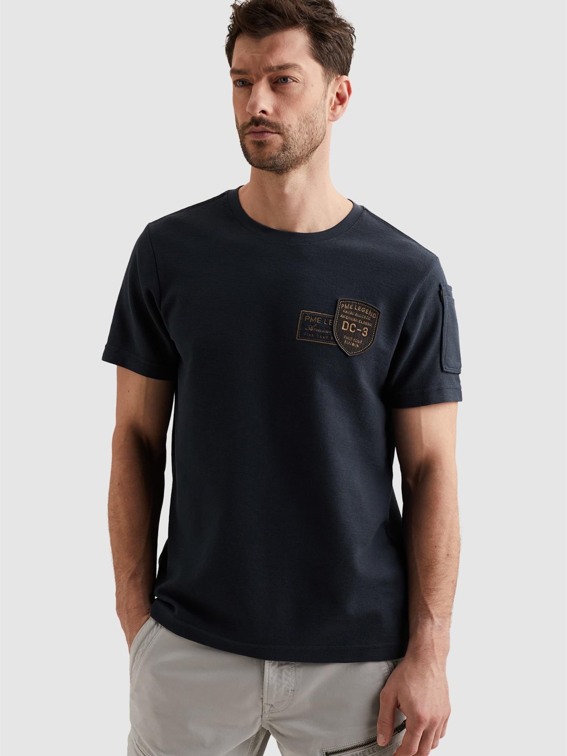 PME Legend T-shirt 'T-shirt with artwork and flight pocket' herr
