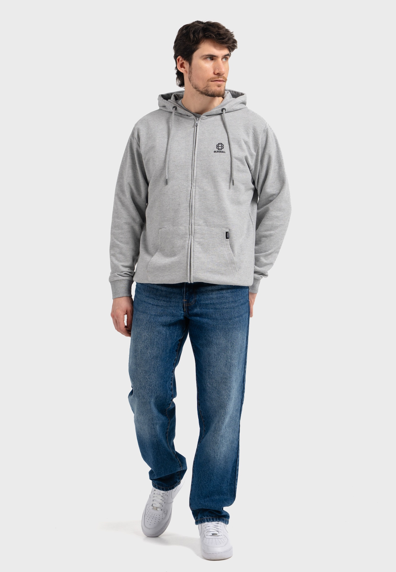 Thumbnail - Sweatjacke 'Basic Oldskull 25'