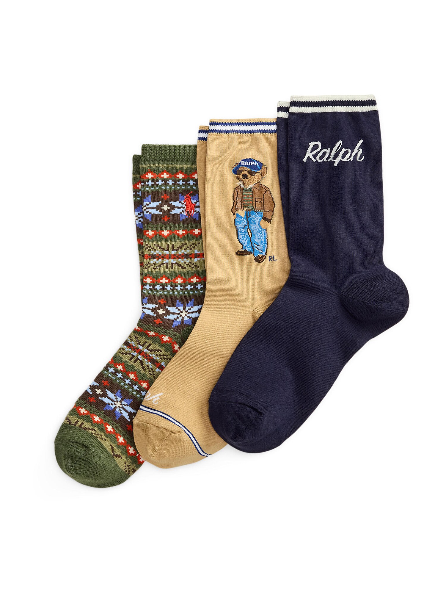 Polo Ralph Lauren Șosete bleumarin / maro cappuccino / verde închis / roșu