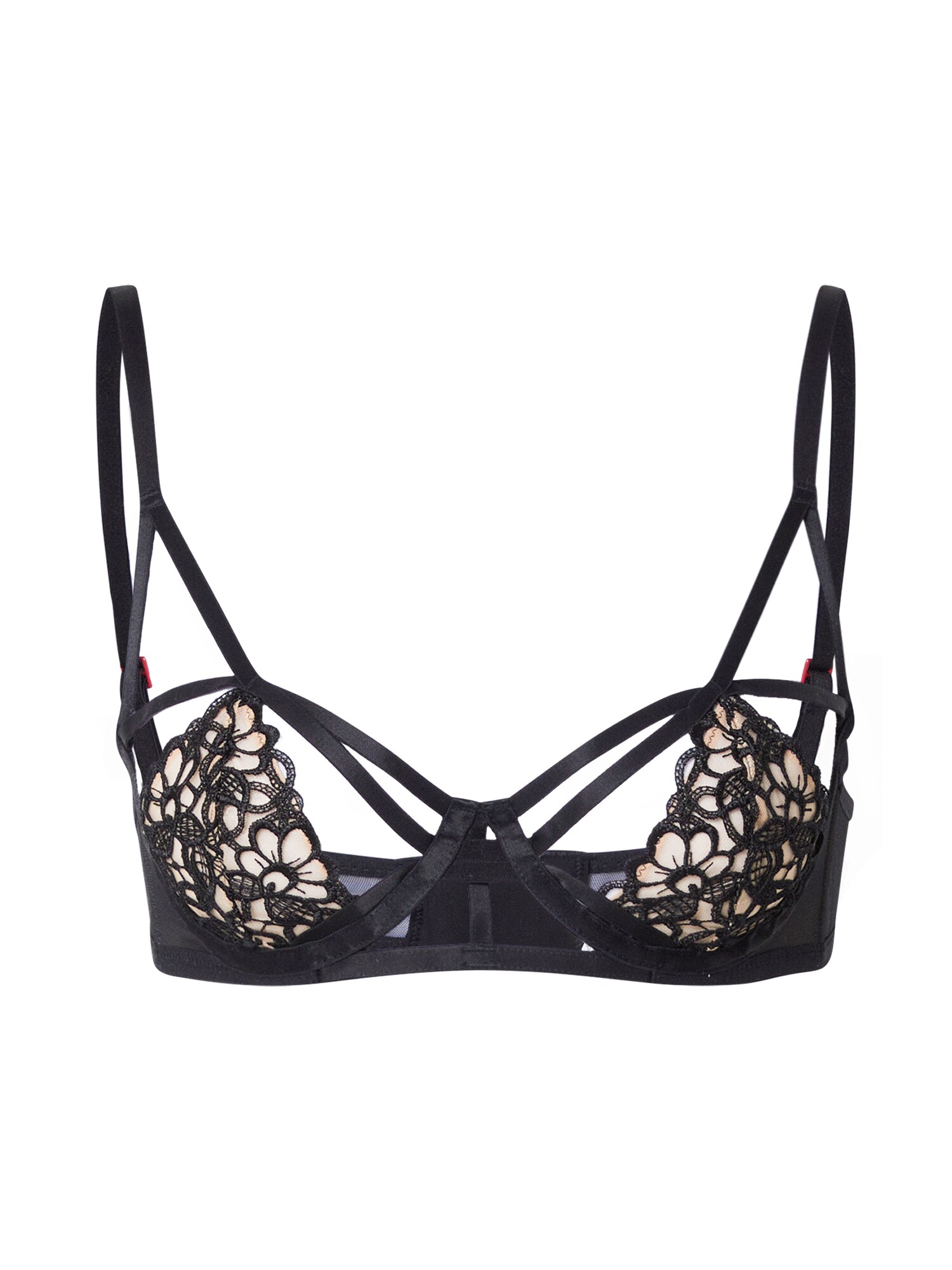 Scandale éco-lingerie Podprsenka púdrová / čierna