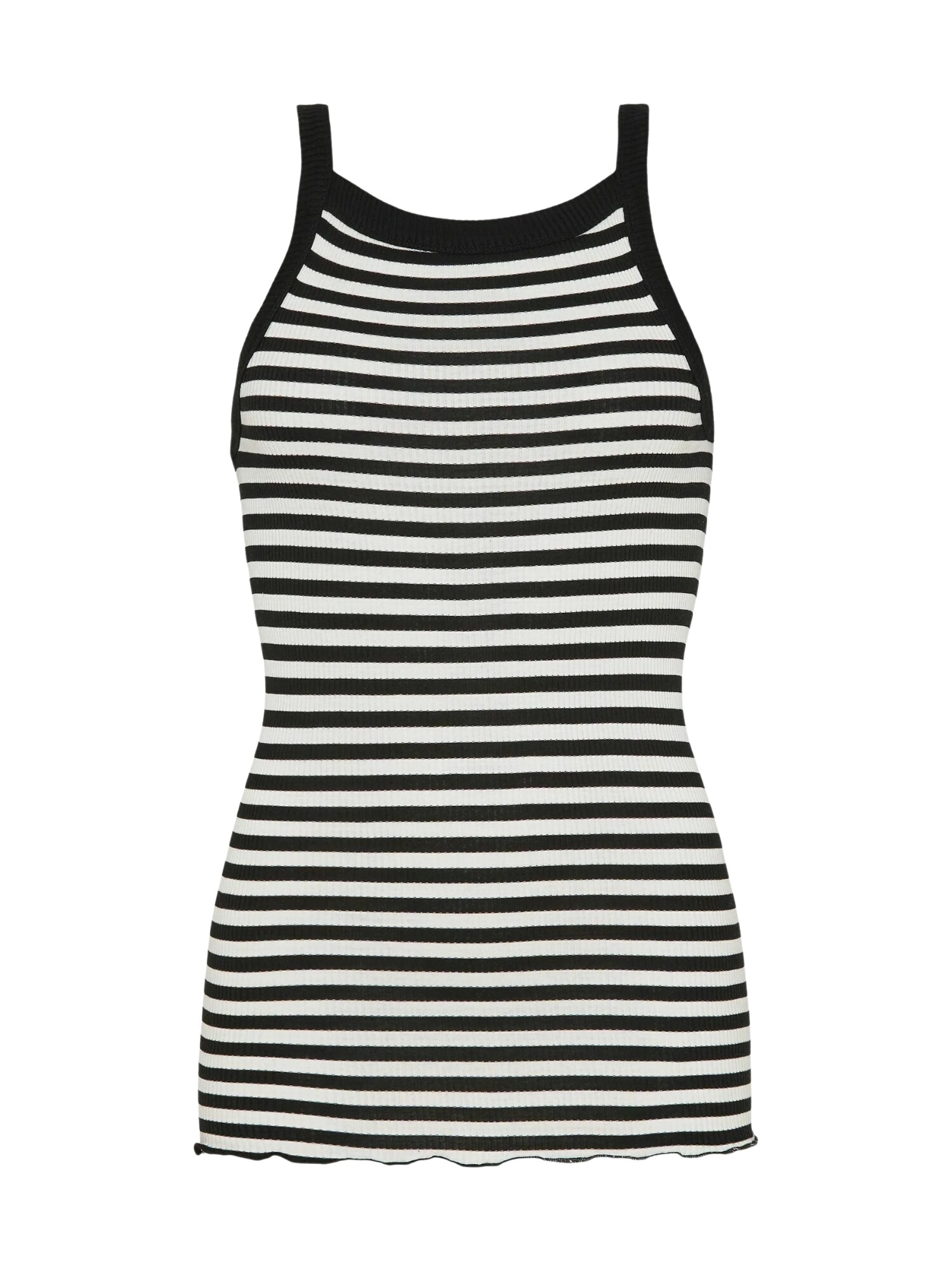 Seamless Basic Top 'Silky Daze' Negro / Blanco
