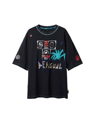 Desigual Shirt Gemengde kleuren / Zwart