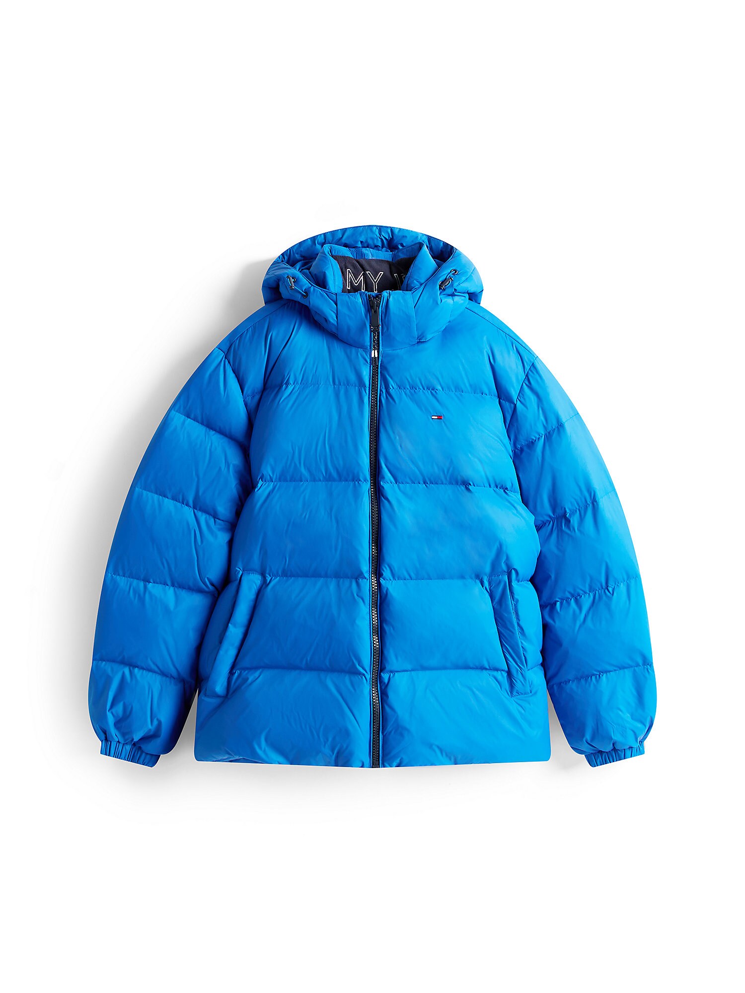 Tommy Jeans Zimná bunda 'Essential' azúrová