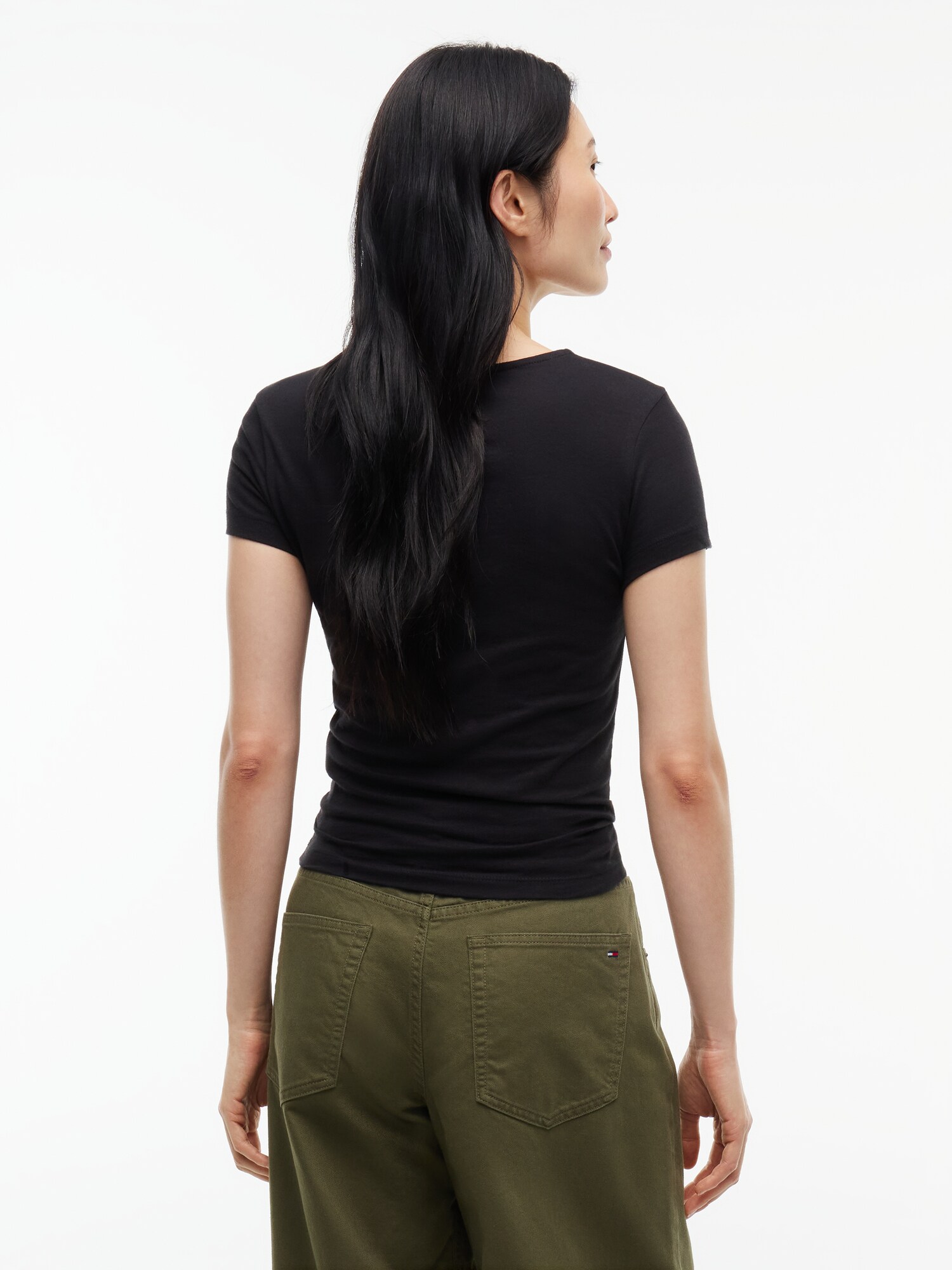 Tommy Jeans Camiseta rojo / negro / blanco – imagen 15