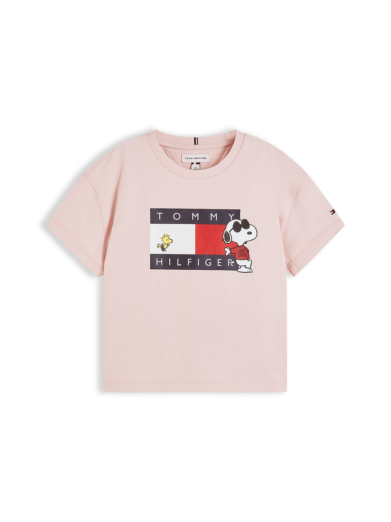 TOMMY HILFIGER Tricou Peanuts bleumarin / roz / roșu intens / alb