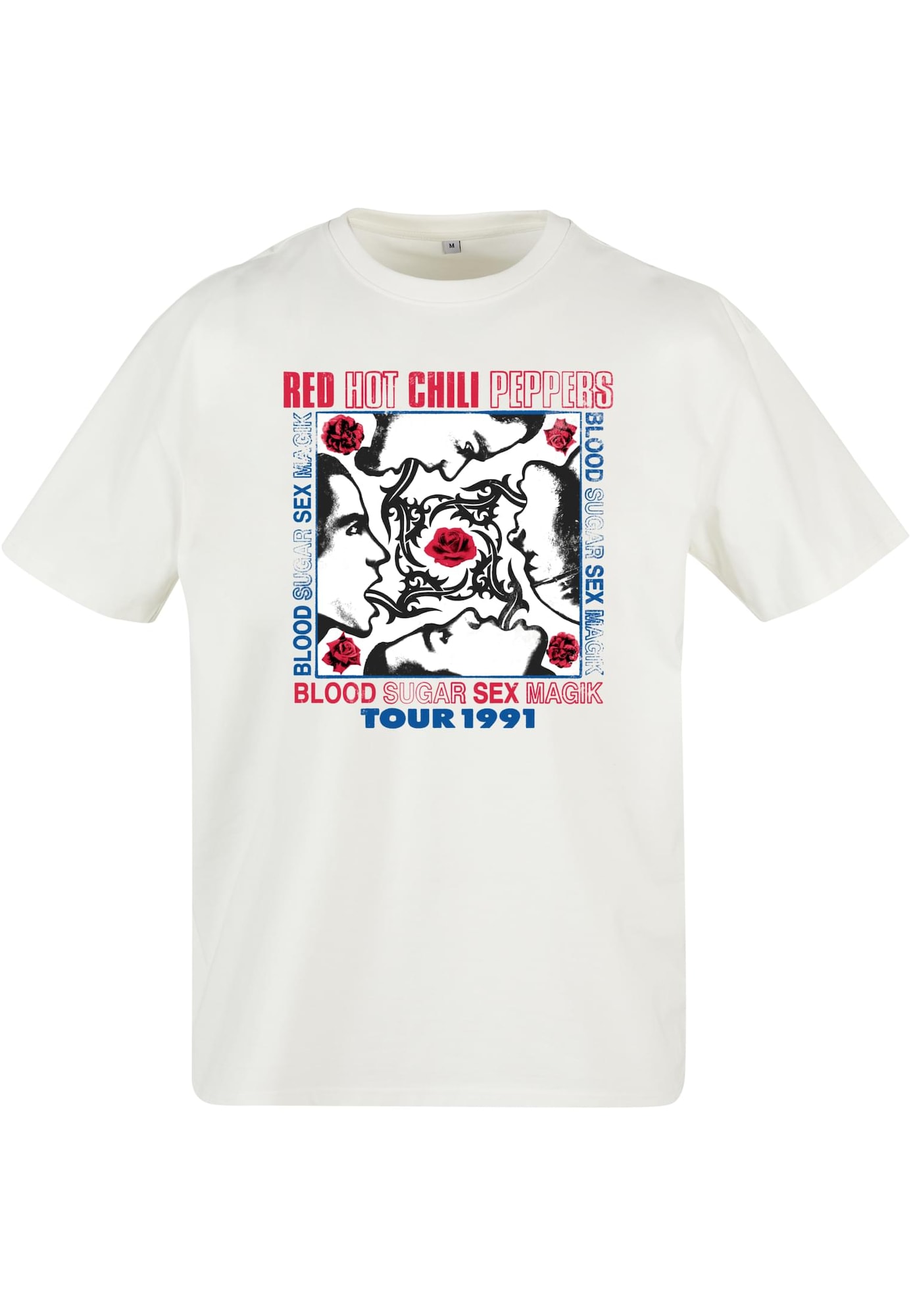 MT Upscale Marškinėliai 'Red Hot Chilli Peppers' mėlyna / raudona / juoda / balta