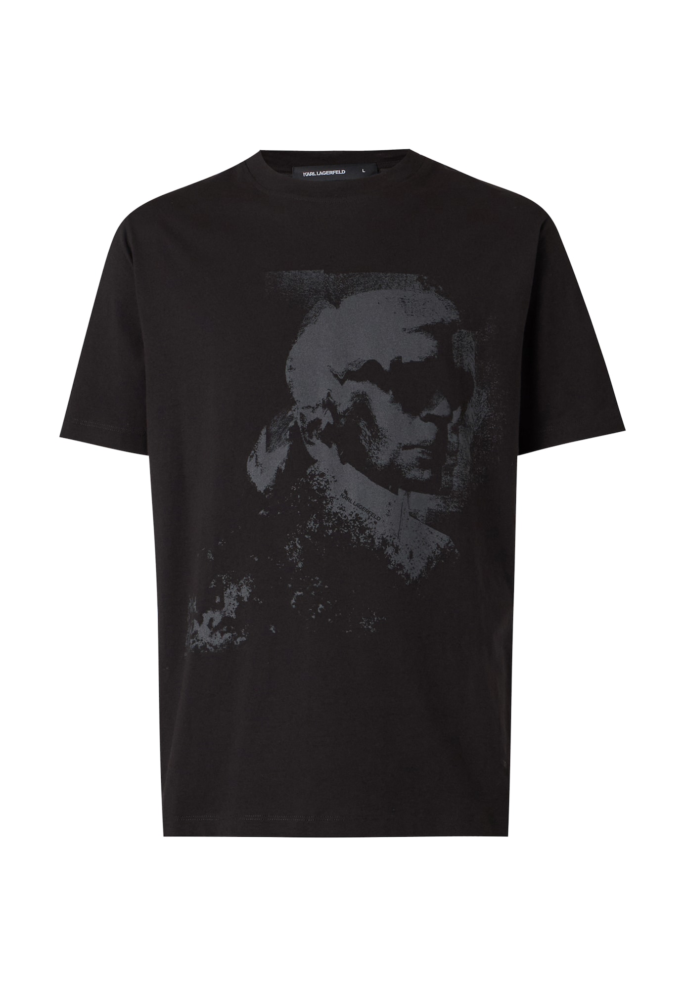 Karl Lagerfeld Camiseta gris oscuro / negro