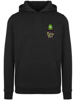 F4NT4STIC Sweatshirt ‘Rick and Morty Pickle Rick’ Groen / Roodviolet / Zwart / Wit