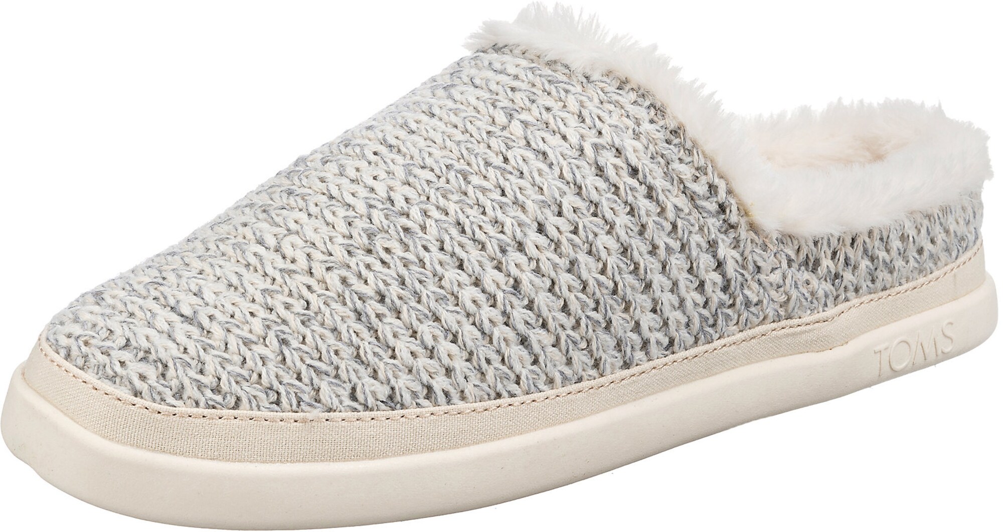 TOMS Домашни пантофи ' Sage'  светлосиво / бяло