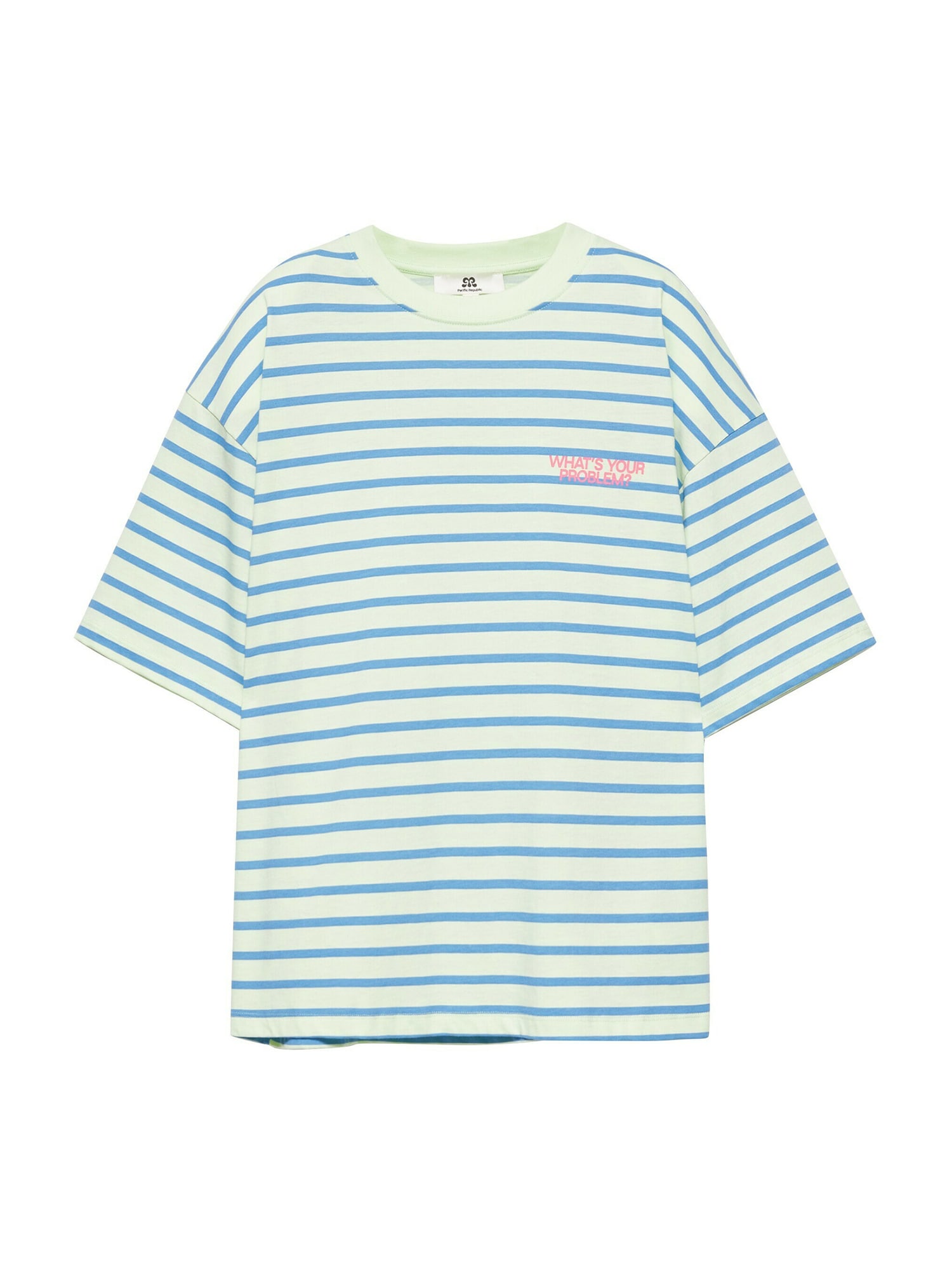 Pull&Bear Tricou PACIFIC albastru regal / roz / alb murdar