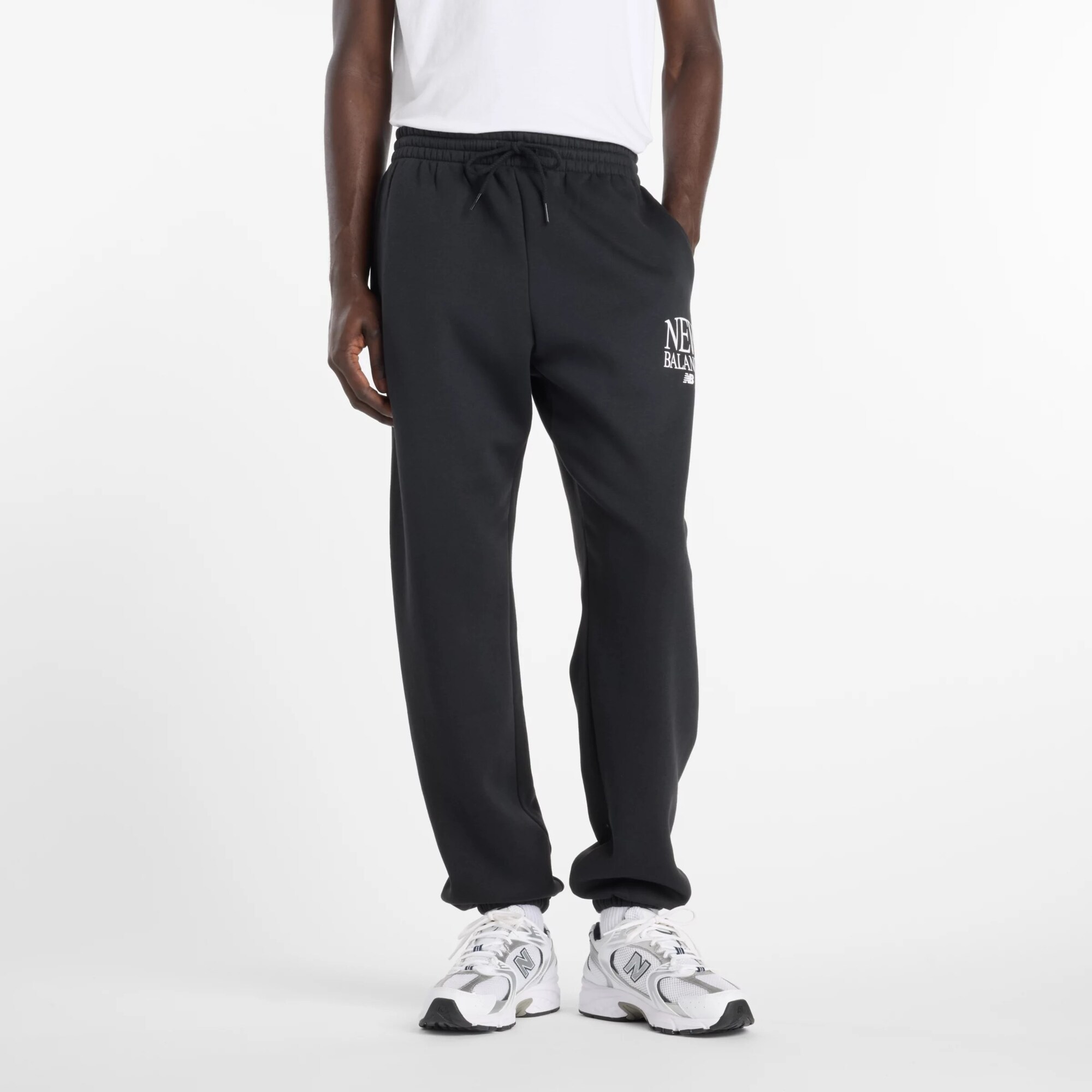new balance Pantalón 'Reimagined'  negro / blanco