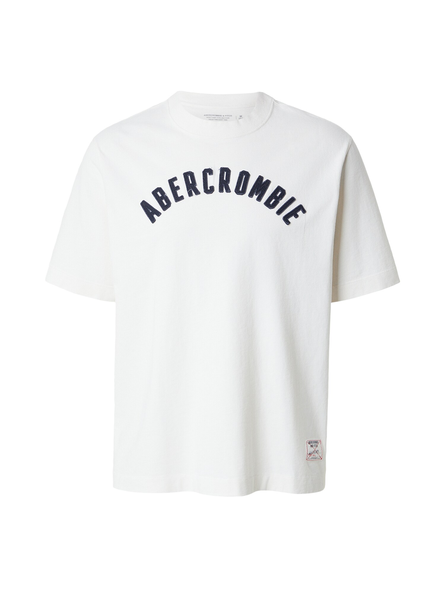 Abercrombie & Fitch Tricou  albastru marin / alb