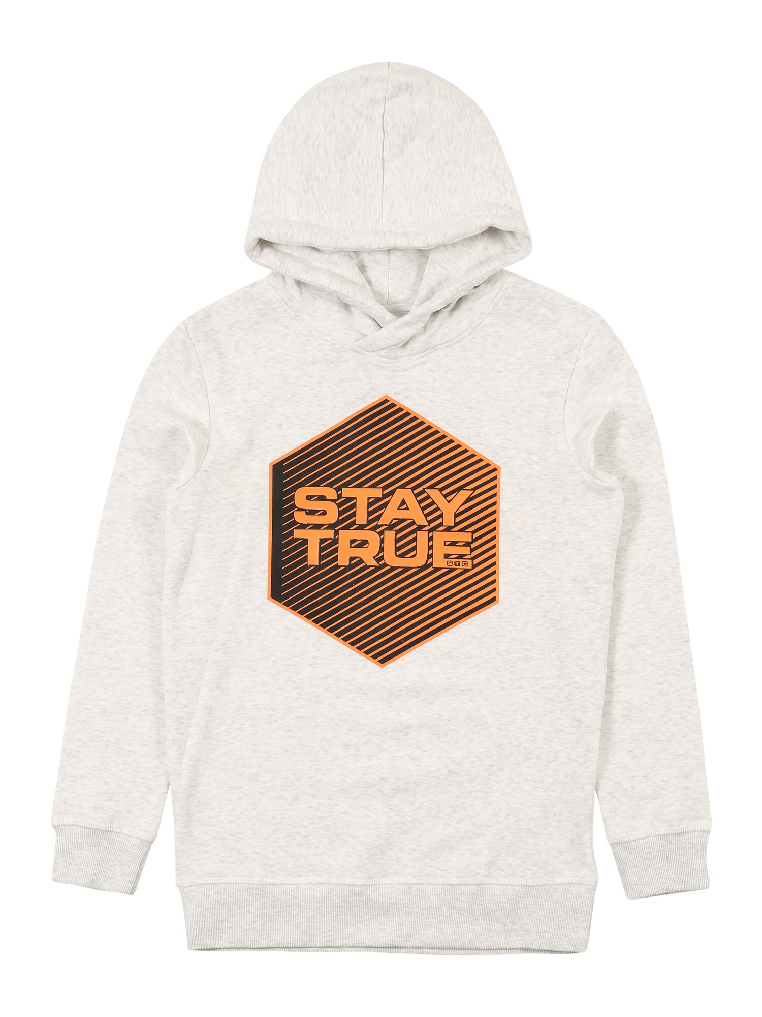 STACCATO Džemperis 'Kn.-Kap.-Sweatshirt'  margai pilka