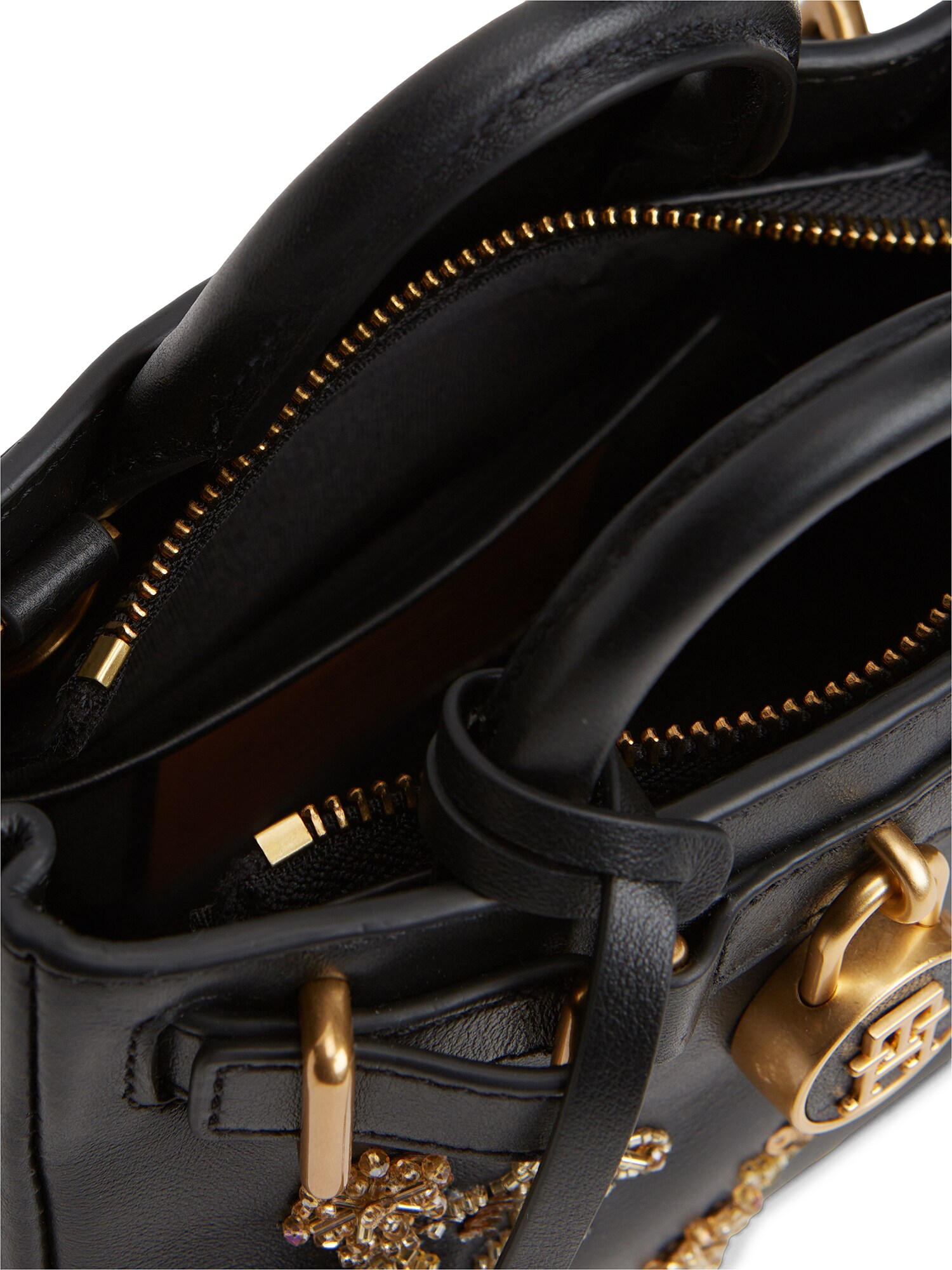 TOMMY HILFIGER Bolso de mano oro / negro – imagen 2