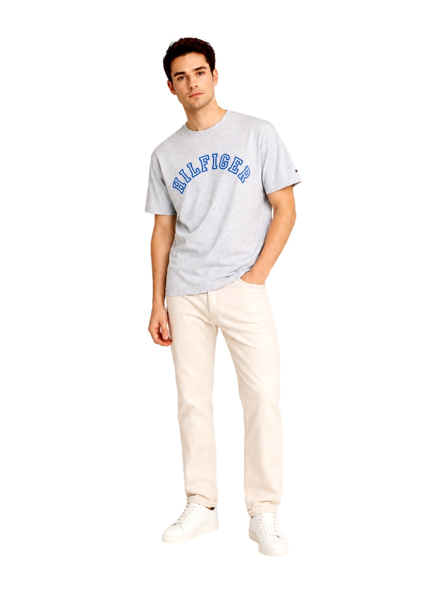 TOMMY HILFIGER Camiseta azul / gris – imagen 3