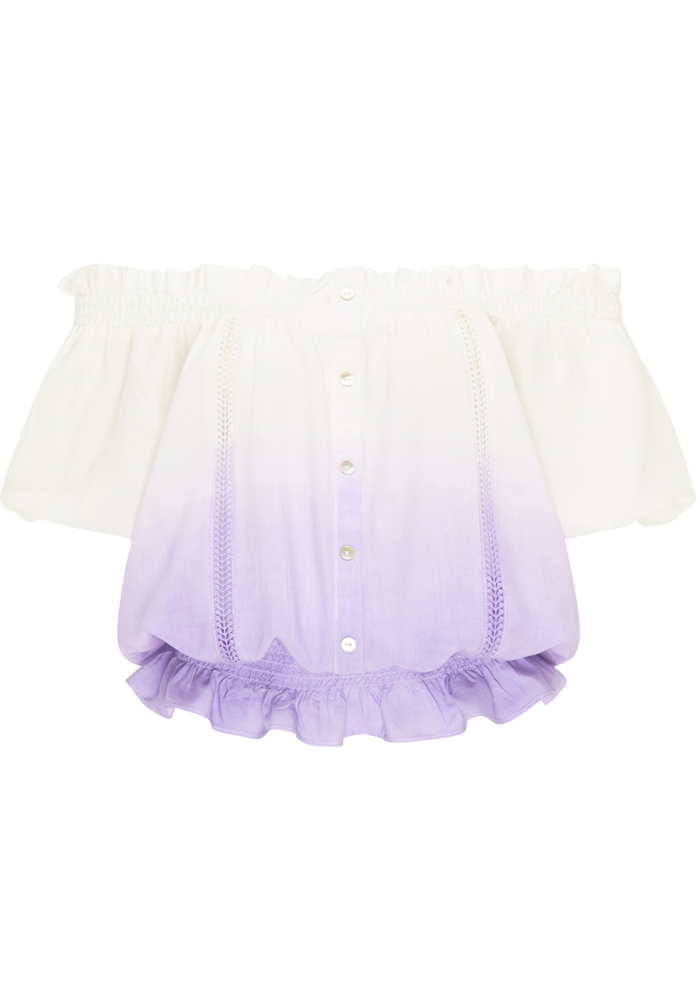 MYMO Palaidinė  balta / šviesiai violetinė