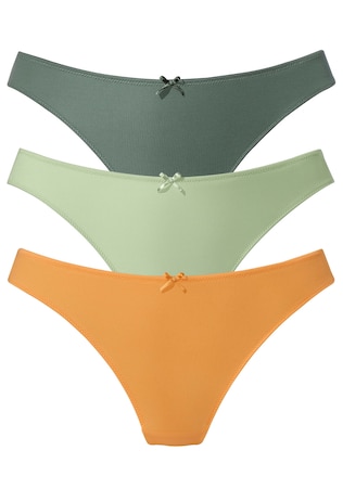PETITE FLEUR, String bugyik, zöld & narancs