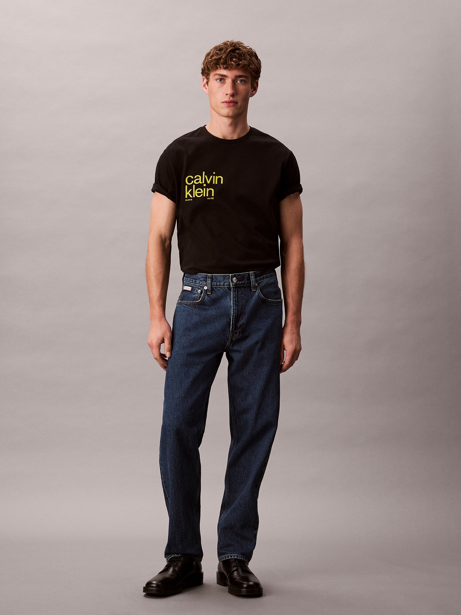 Calvin Klein Jeans Tričko '20S IO' žltá / čierna (obrázok 4)