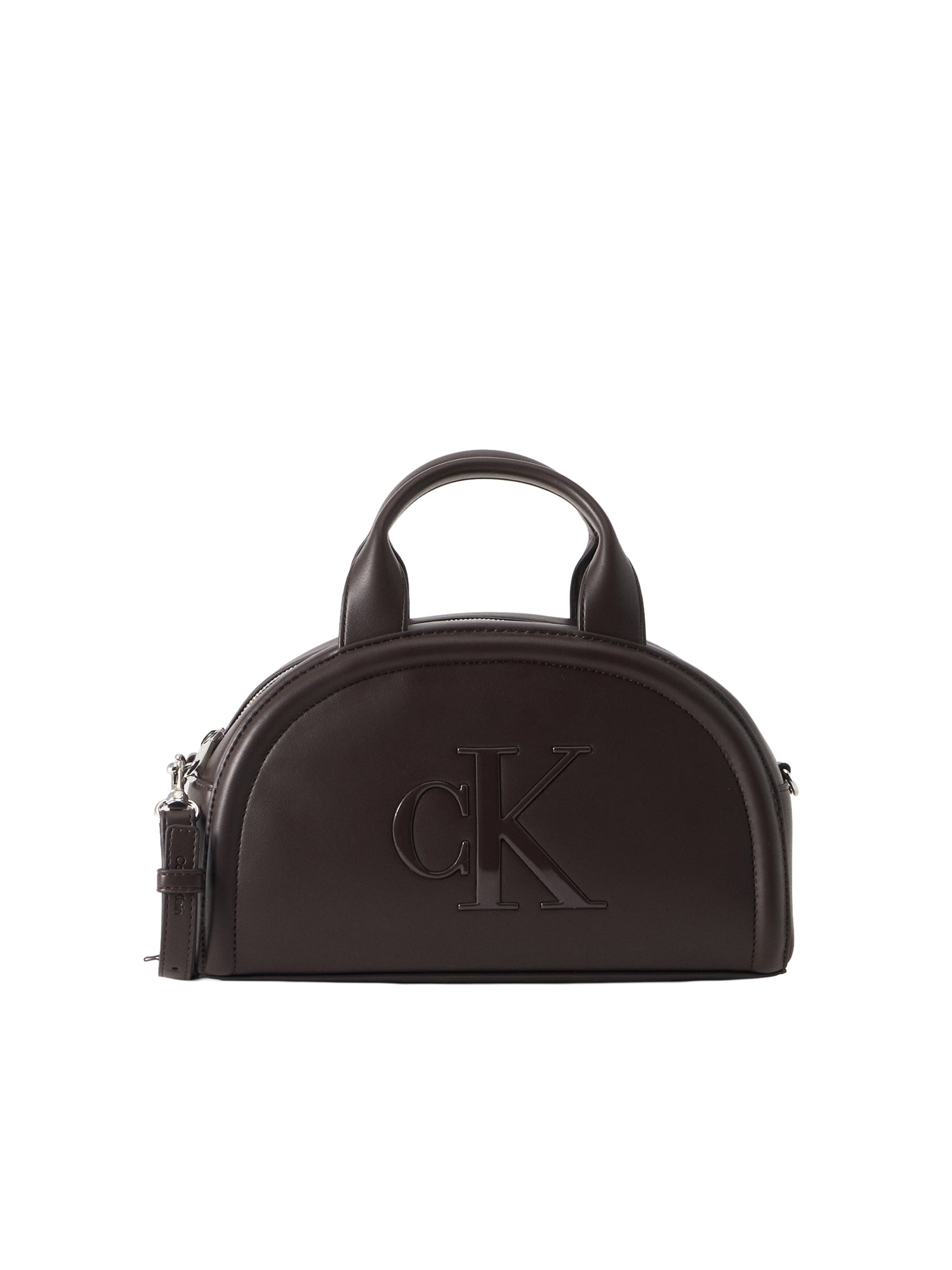 Calvin Klein Taška cez rameno 'BOLD'  tmavohnedá