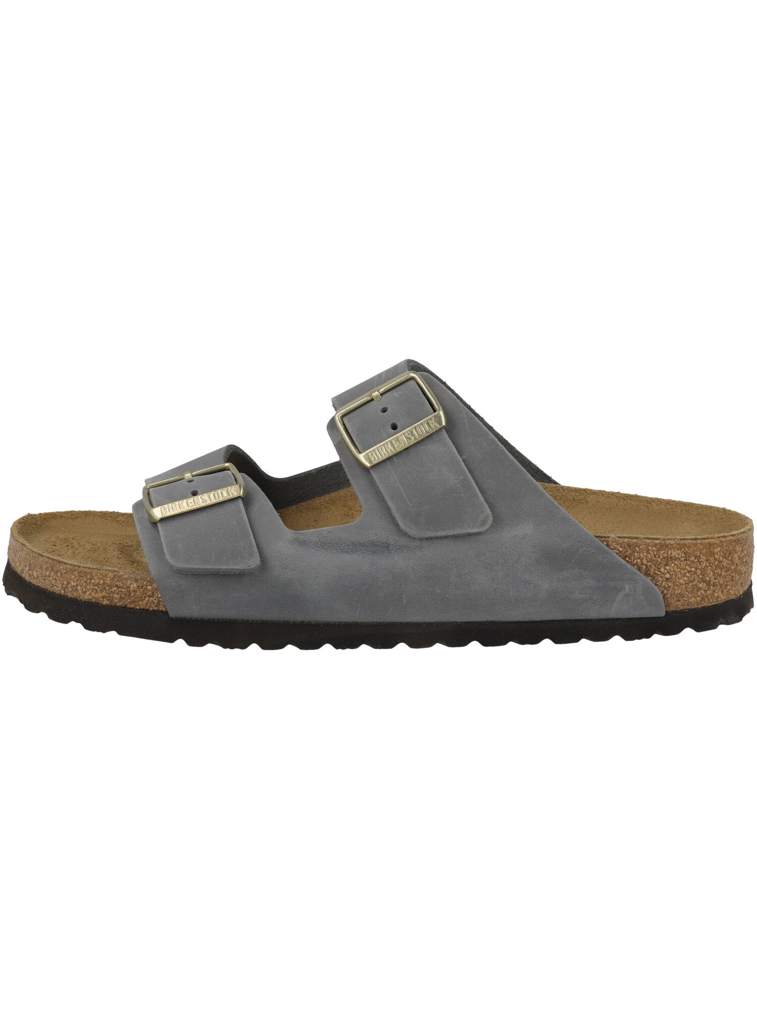 Sandalias Birkenstock Arizona Waxy Leather Gris – imagen 3