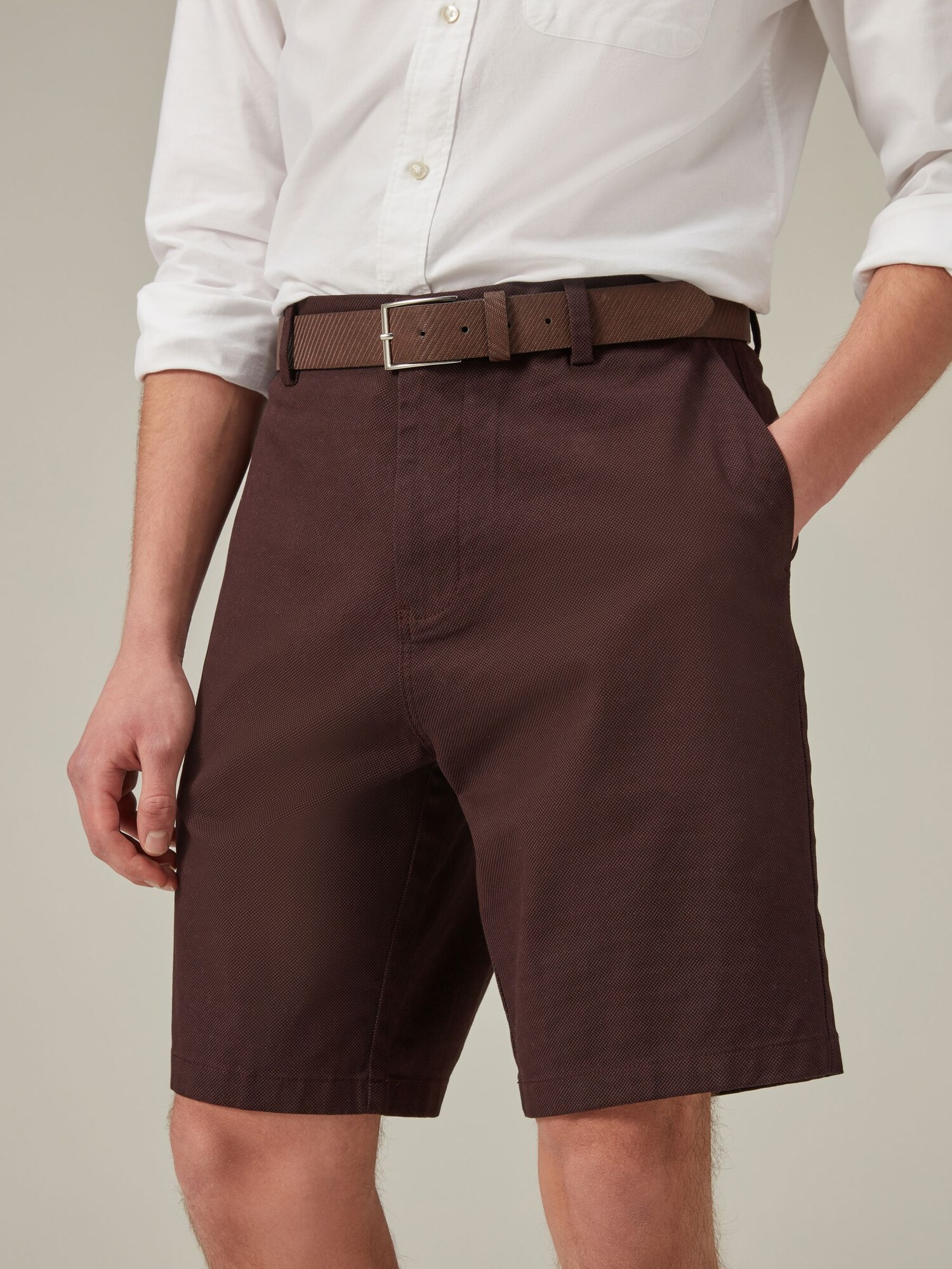 Next Chino nadrág burgundi vörös termék 2. képe