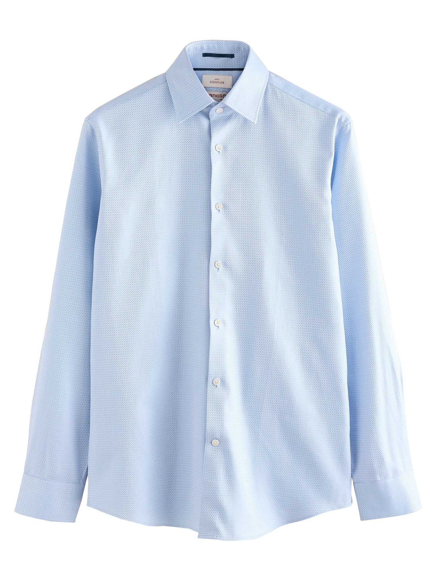 Next Cămașă  albastru deschis / alb