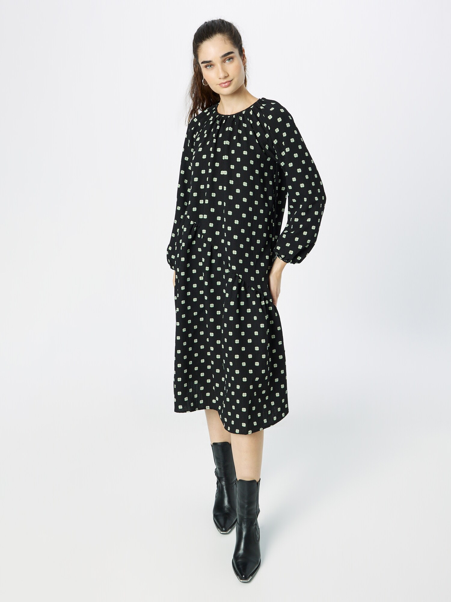 VERO MODA Ruha 'GINA'  menta / fekete / fehér termék 2. képe