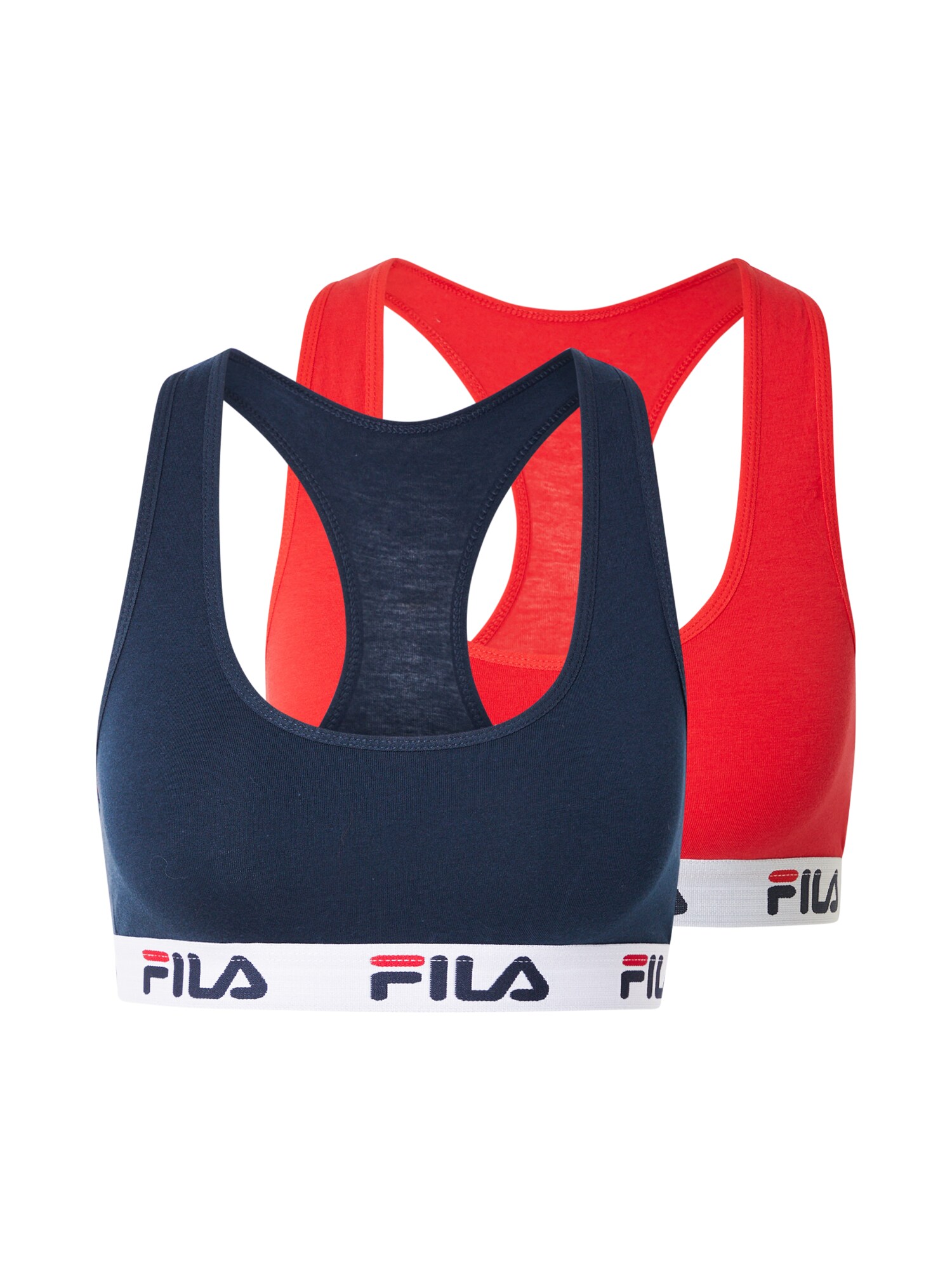 FILA Sutien  albastru închis / roșu / negru / alb