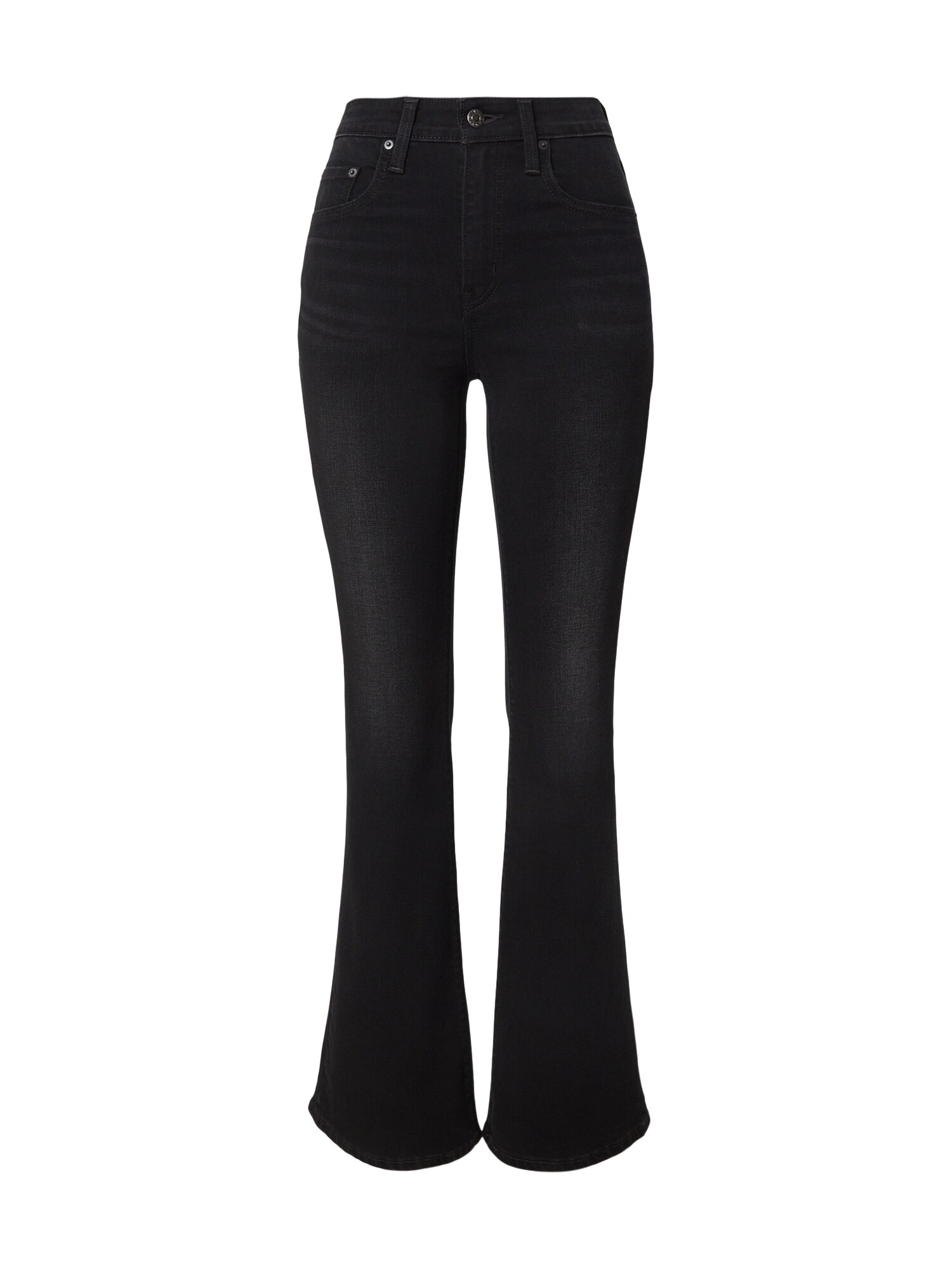 LEVI'S ® Džínsy '726 High Rise Flare'  čierny denim