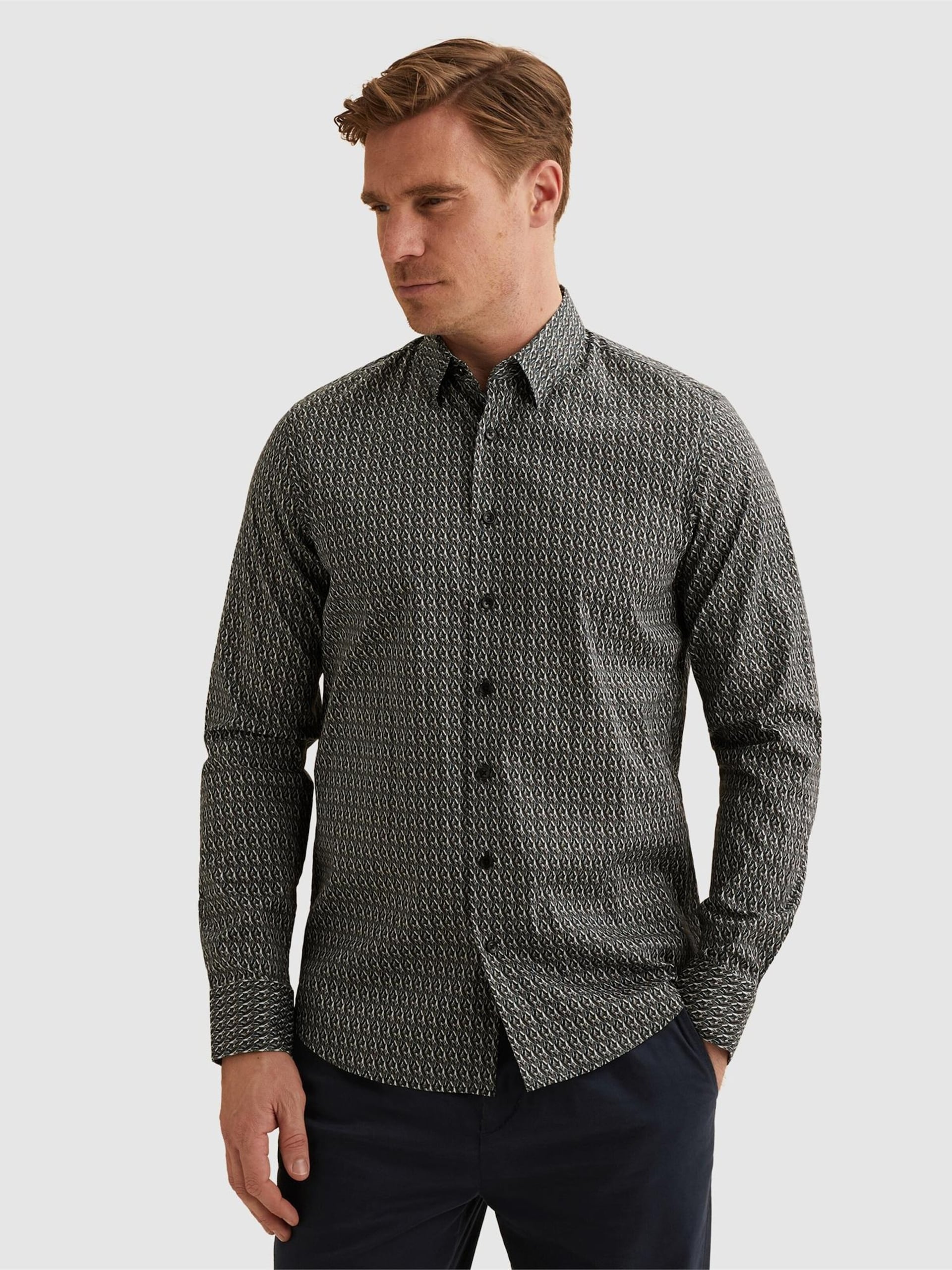 Vanguard Skjorta 'Shirt with allover print and button closure' herr