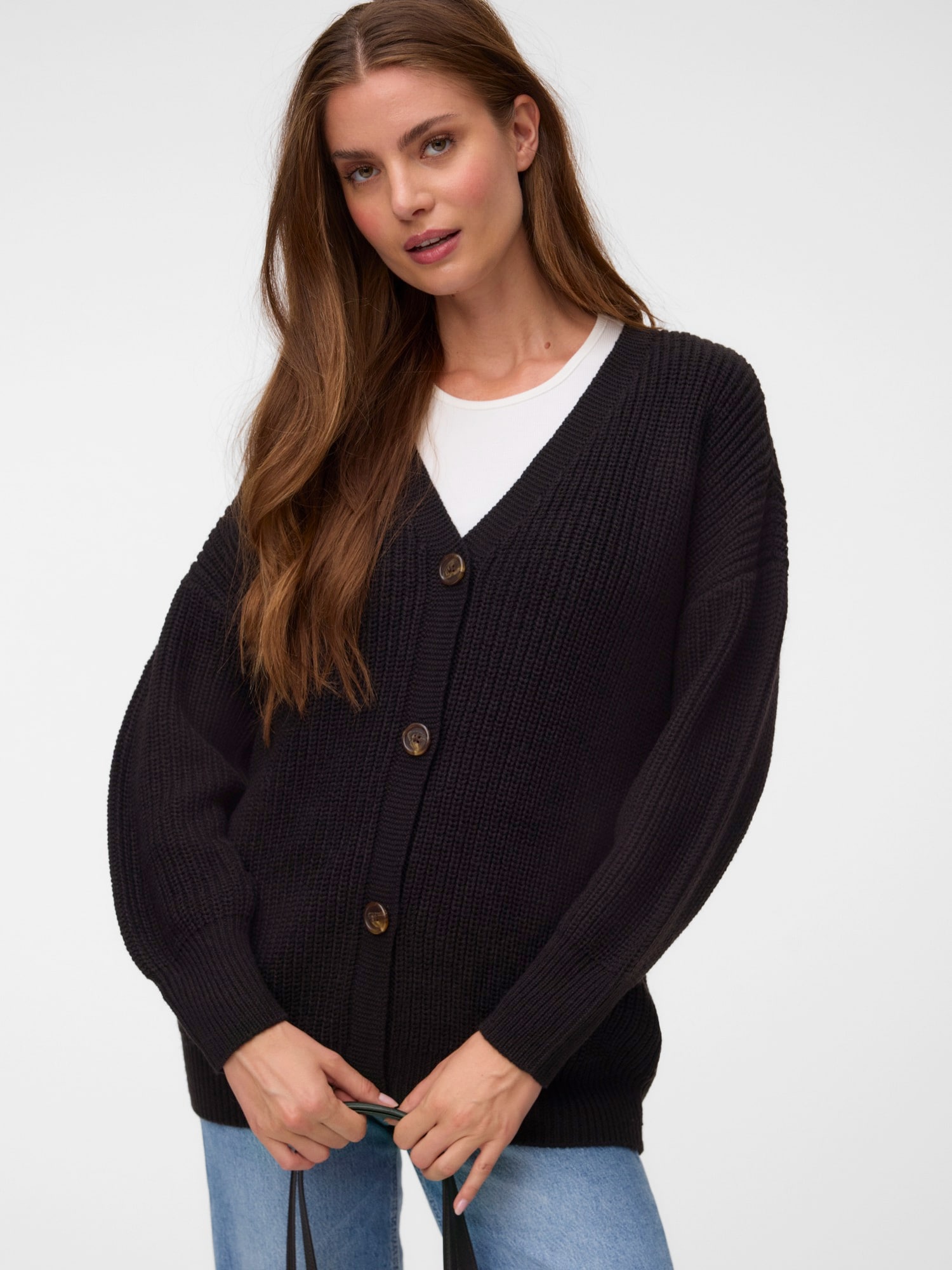 VERO MODA Kardigán 'VMLEA'  čierna