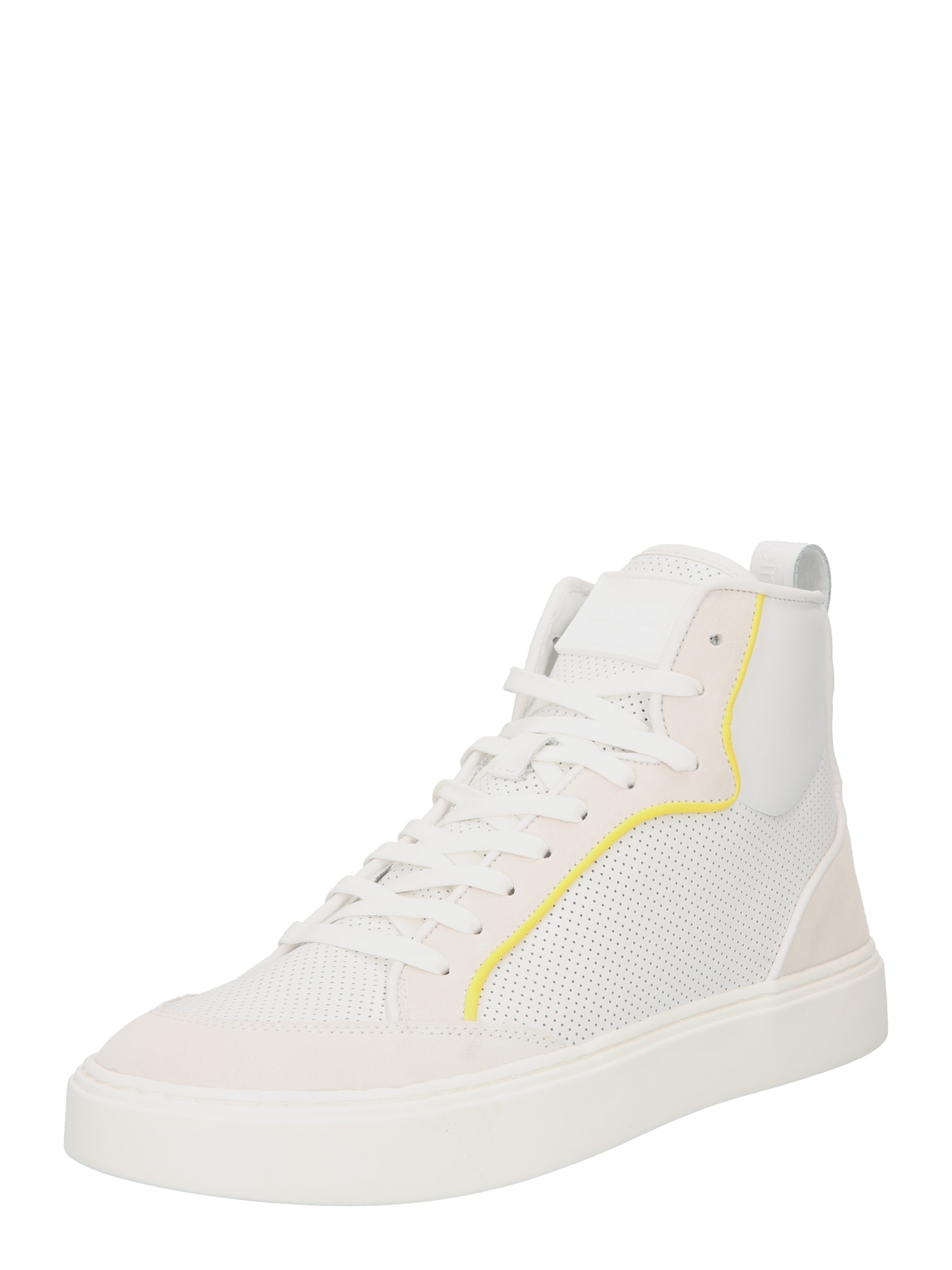 Calvin Klein Augstie brīvā laika apavi krēmkrāsas / dzeltens / balts