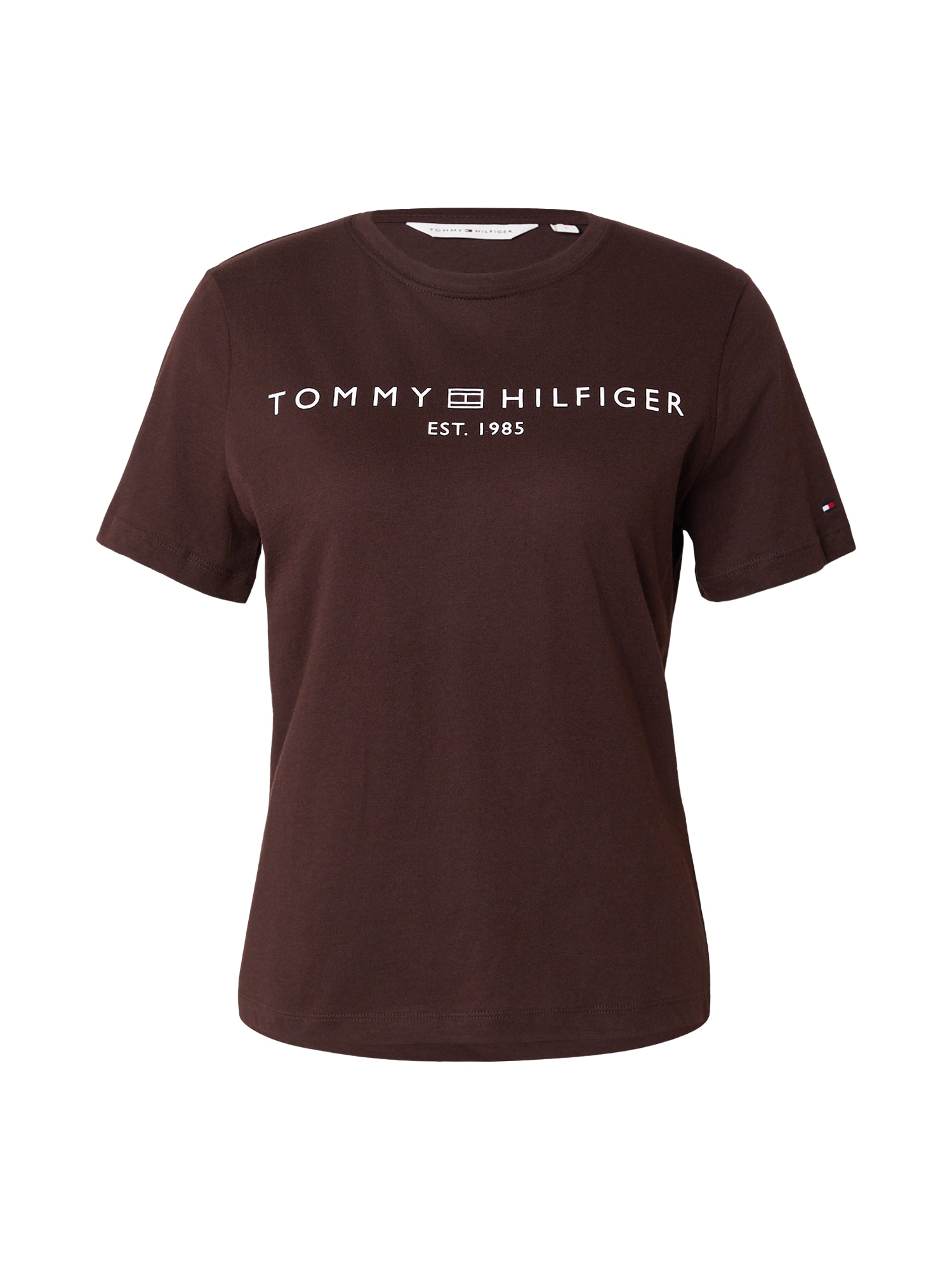 TOMMY HILFIGER Tricou maro închis / alb