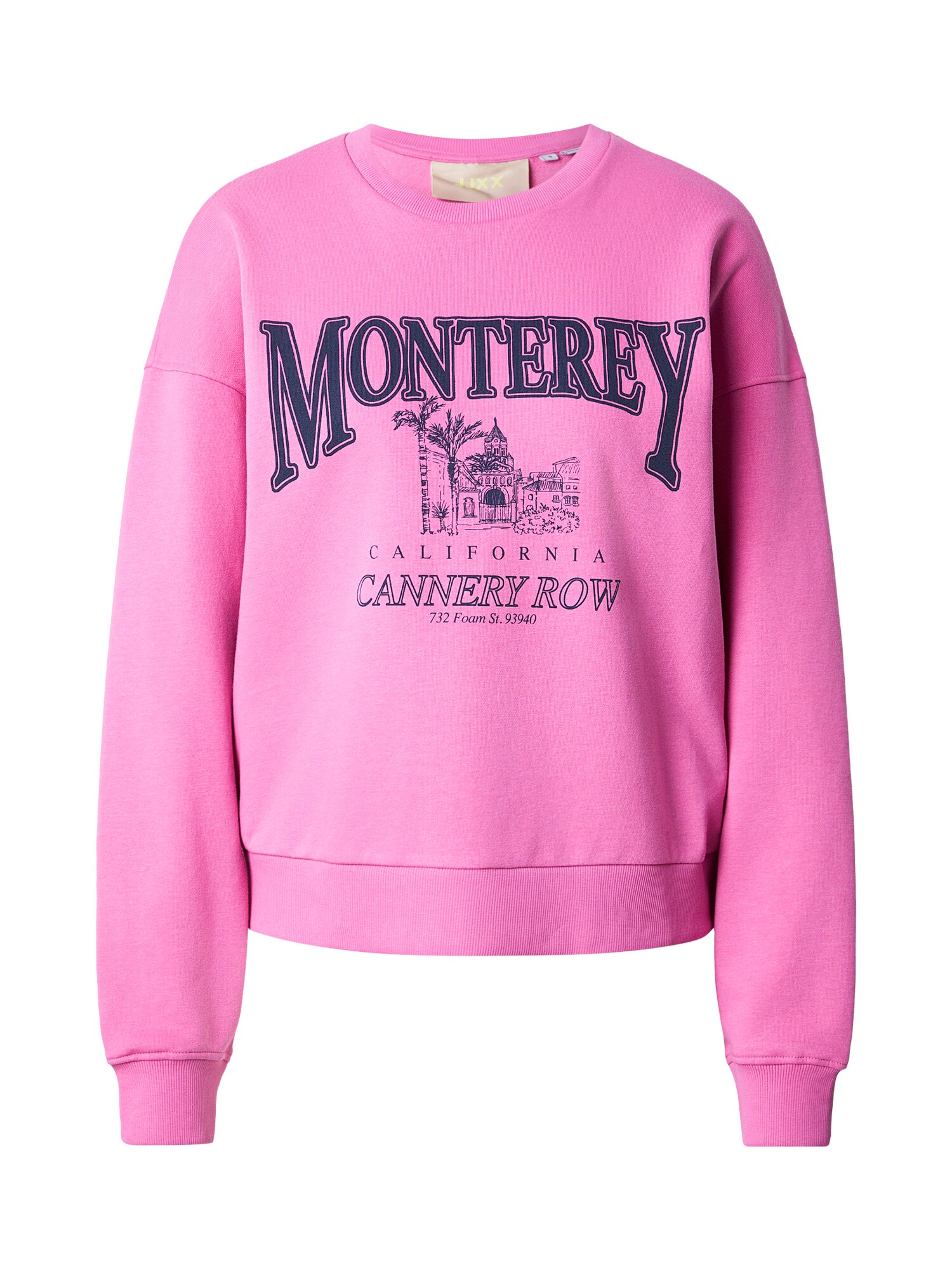 JJXX Bluză de molton JXMERLE  bleumarin / roz deschis