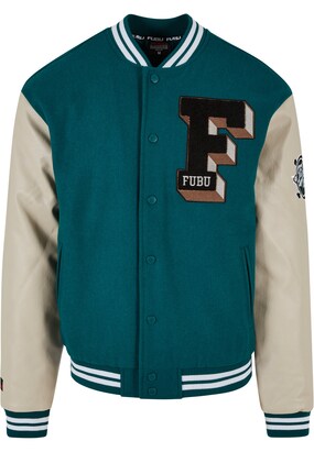 Fubu Tussenjas Beige / Groen / Zwart