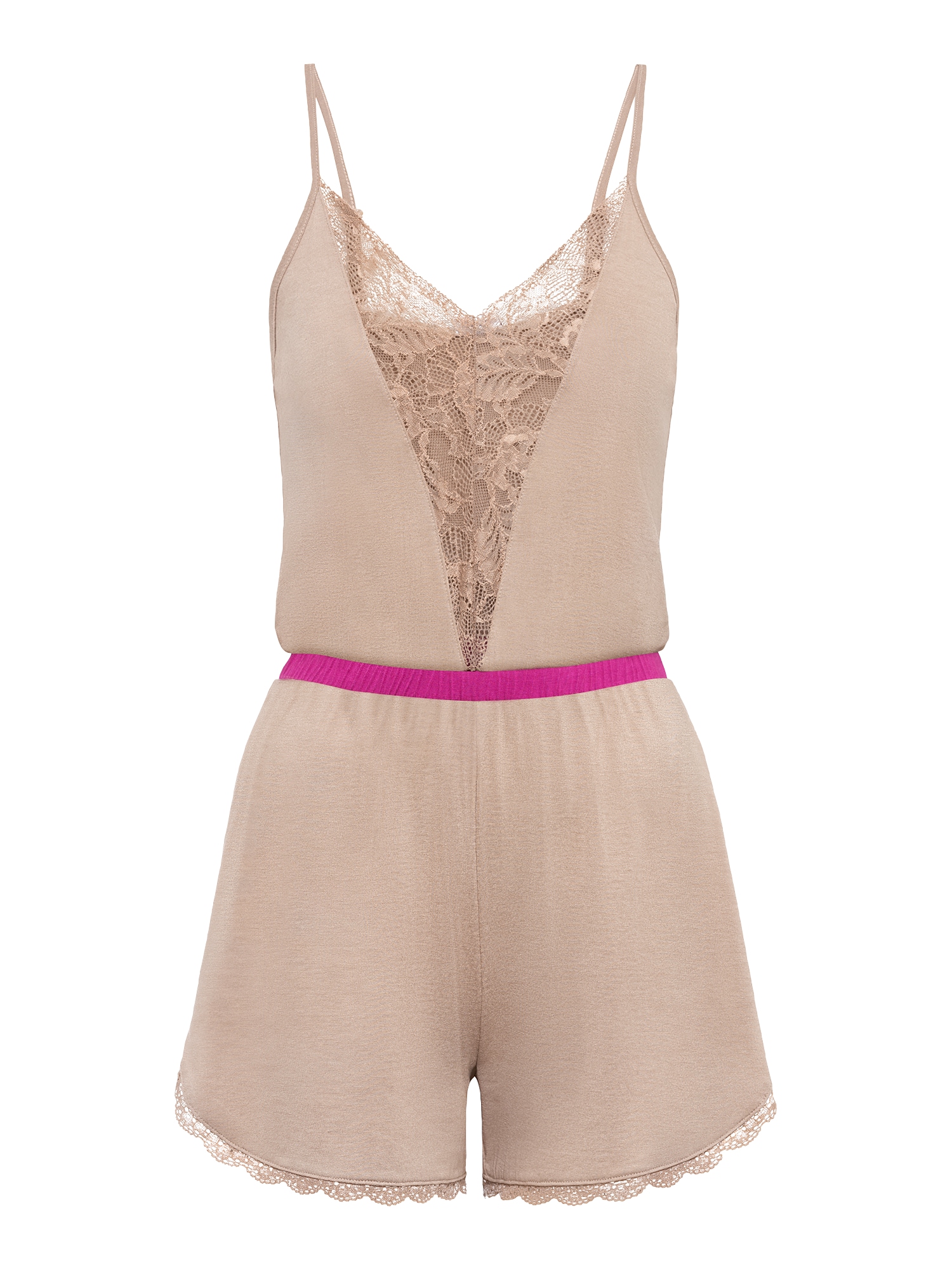 LASCANA Pijama Lovly Nights  culoarea pielii / roz