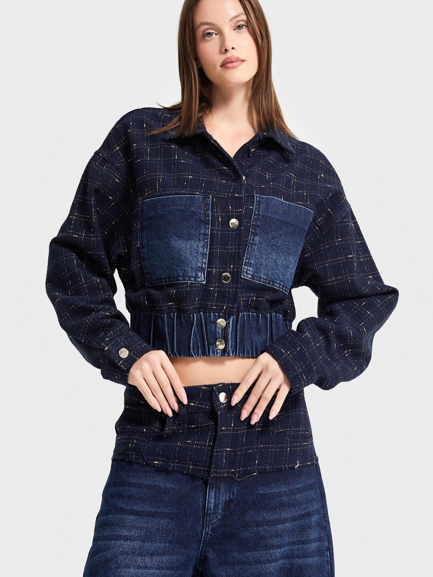 It's Basic Its Basic Übergangsjacke Bomber Denim Jacket