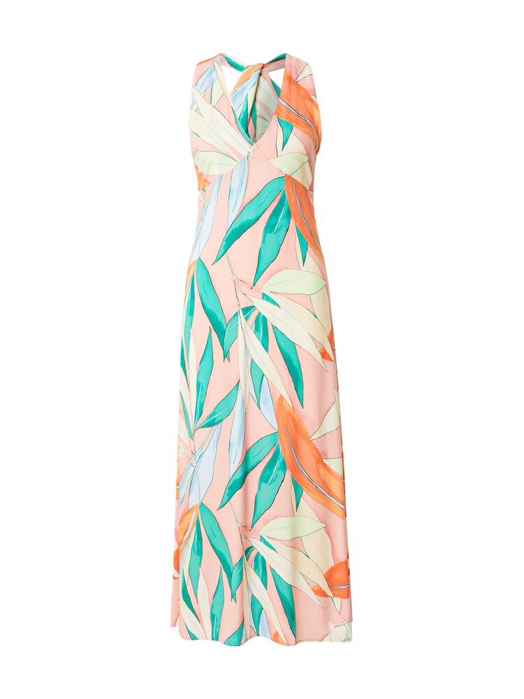 ONLY Sommerkleid 'ONLNOVA' Damen Größe 36 hellgelb / jade / koralle Winterkleid